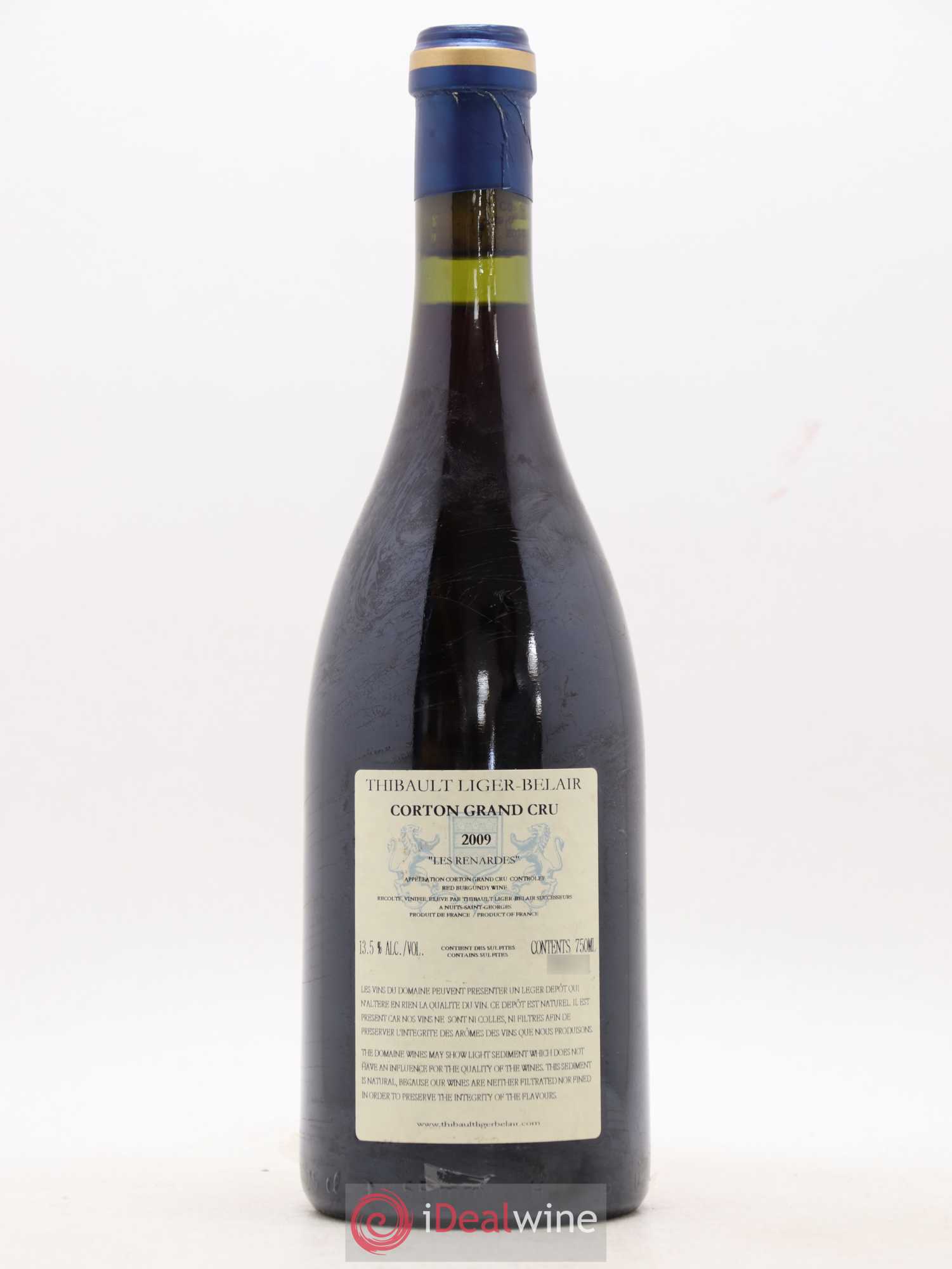 Corton Grand Cru Les Renardes Thibault Liger-Belair 2009 - Lot de 1 bouteille - 1