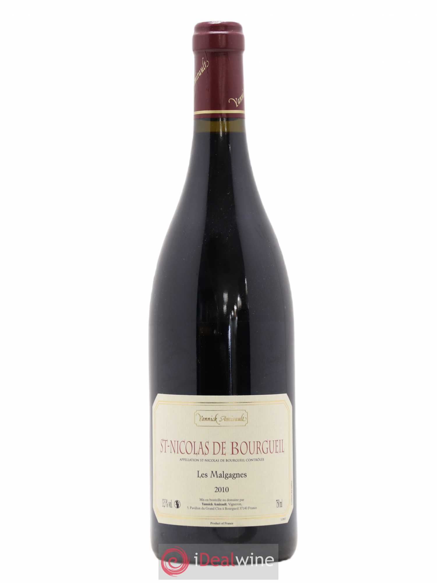 Saint-Nicolas de Bourgueil Les Malgagnes Yannick Amirault (Domaine) 2010 - Lot de 1 bouteille - 0