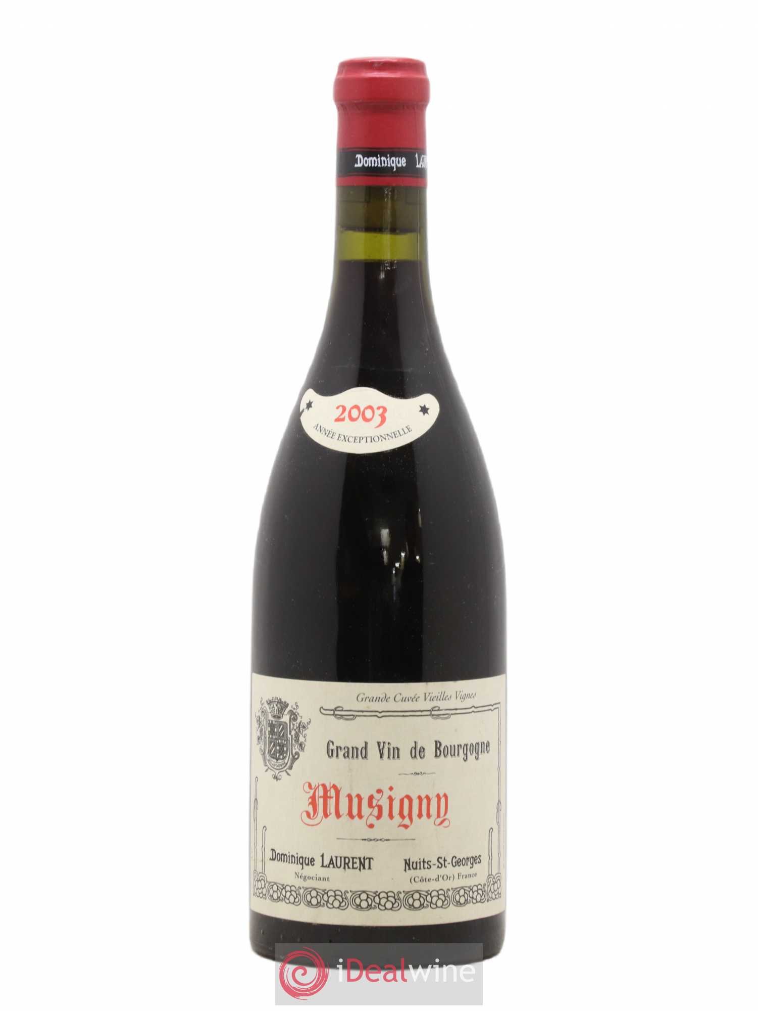 Musigny Grand Cru Grande Cuvée Vieilles Vignes Dominique Laurent 2003 - Lot de 1 bouteille - 0