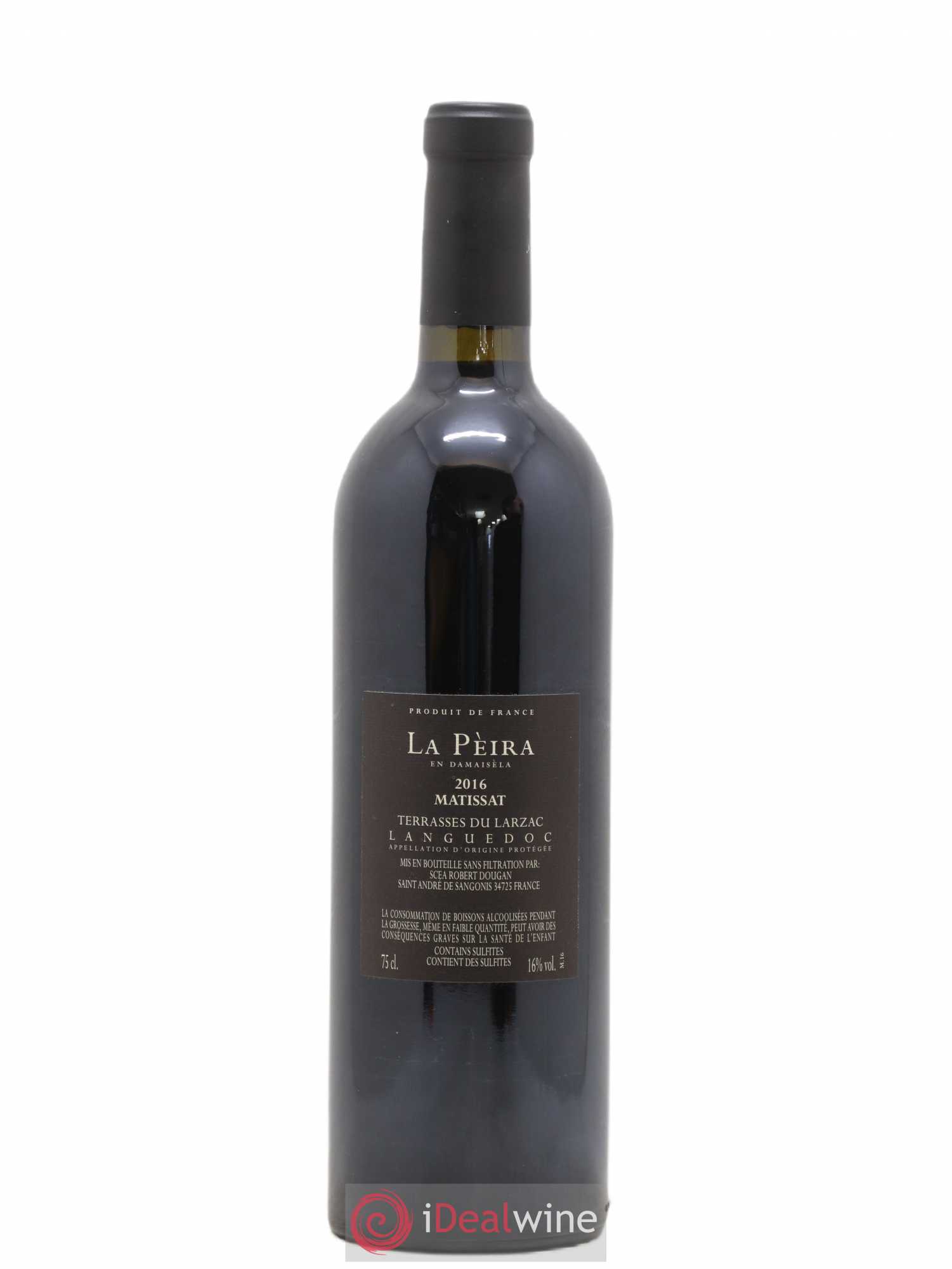 Terrasses du Larzac Domaine de La Pèira en Damaisèla Matissat Karine Ahton et Robert Dougan 2016 - Lot de 1 bouteille - 1