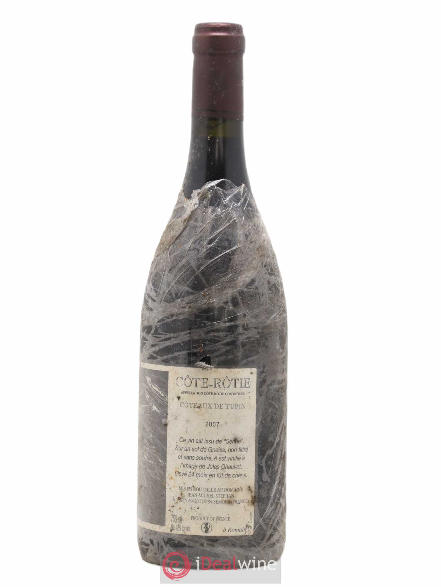 Côte-Rôtie Coteaux de Tupin Jean-Michel Stephan 2007 - Lot de 1 bouteille - 1