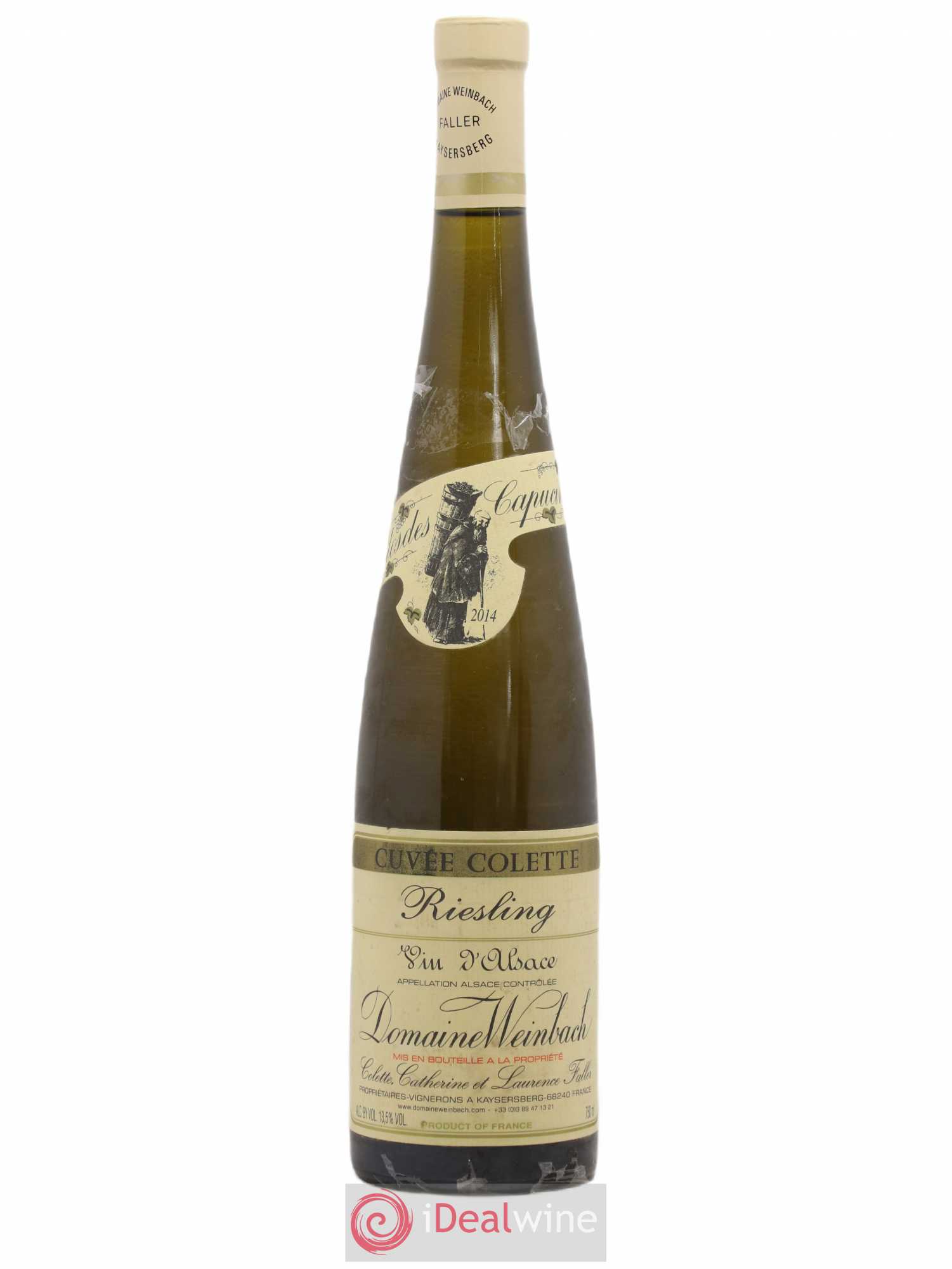 Alsace Riesling Cuvée Colette Weinbach (Domaine) 2014 - Lot de 1 bouteille - 0