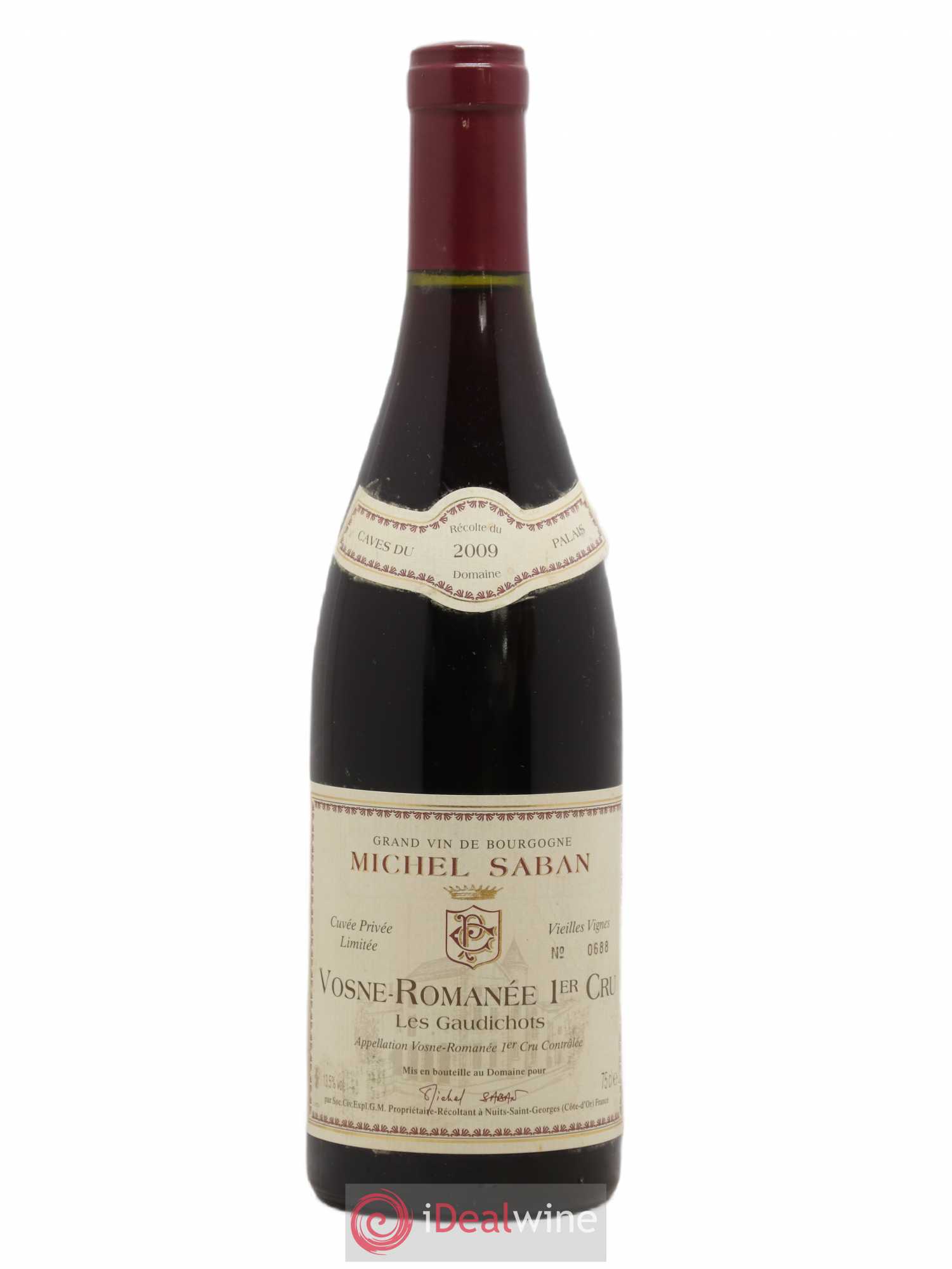 Vosne-Romanée 1er Cru Les Gaudichots Cuvée Privée Limitée Michel Saban 2009 - Lot de 1 bouteille - 0