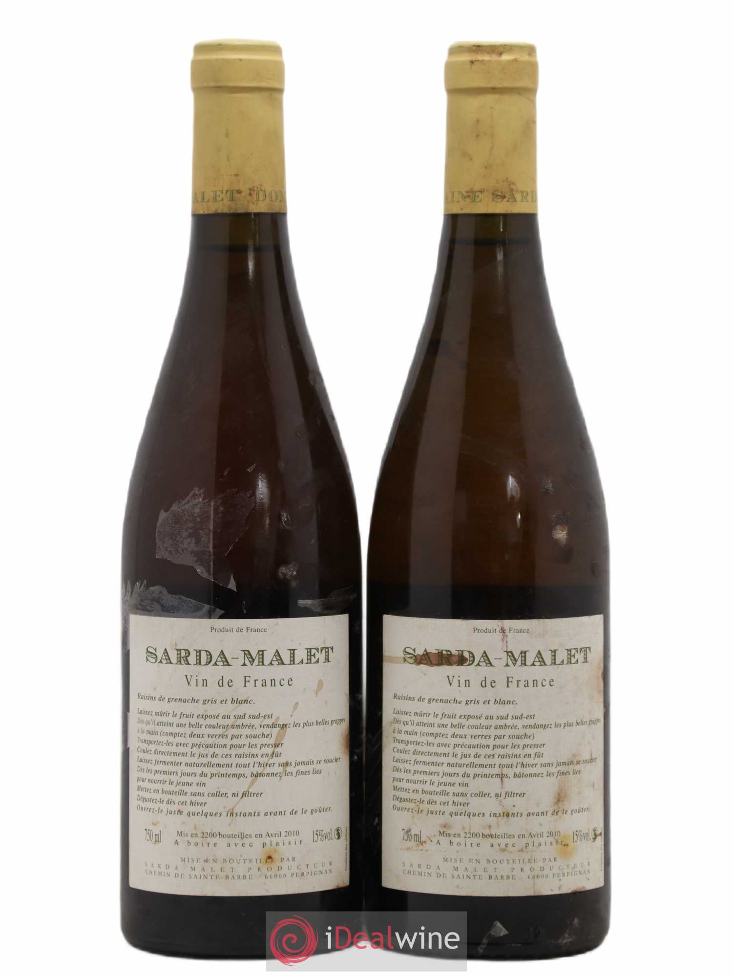 Vin de France L'Insouciant domaine Sarda Malet (sans prix de réserve) 2009 - Posten von 2 Flaschen - 1