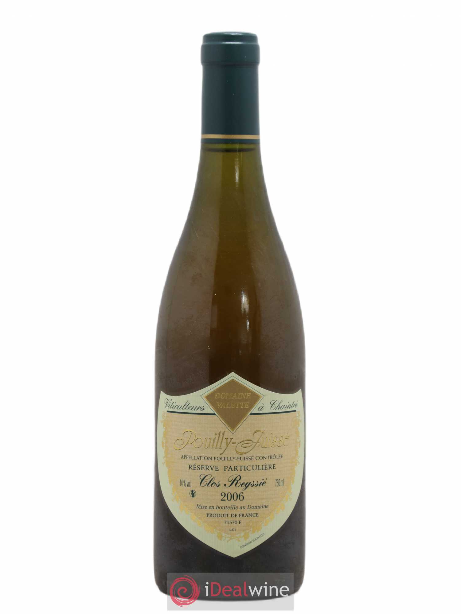 Pouilly-Fuissé Clos Reyssié Valette (Domaine) 2006 - Lot de 1 bouteille - 0