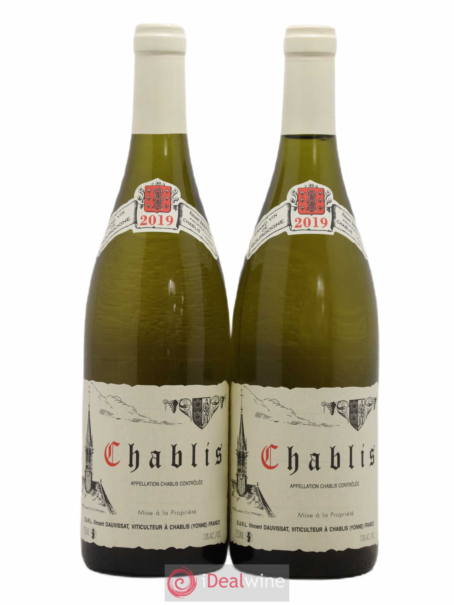 Chablis Vincent Dauvissat (Domaine) 2019 - Lot de 2 bouteilles - 0