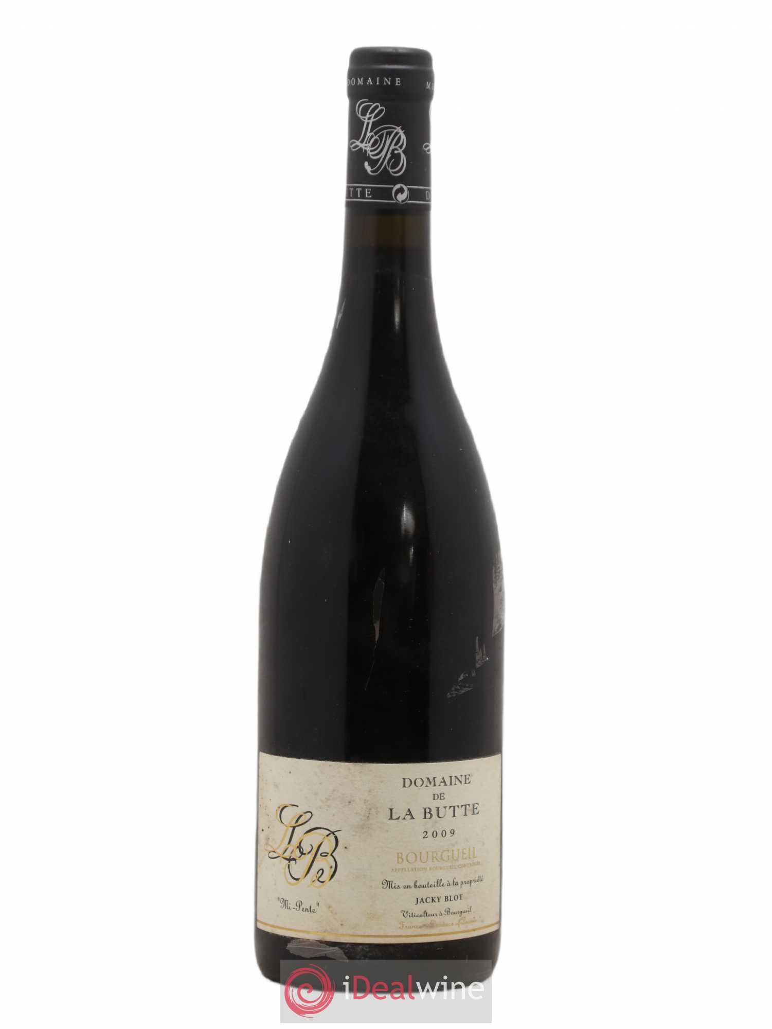 Bourgueil Mi-Pente Domaine de La Butte - Jacky Blot 2009 - Lot de 1 bouteille - 0