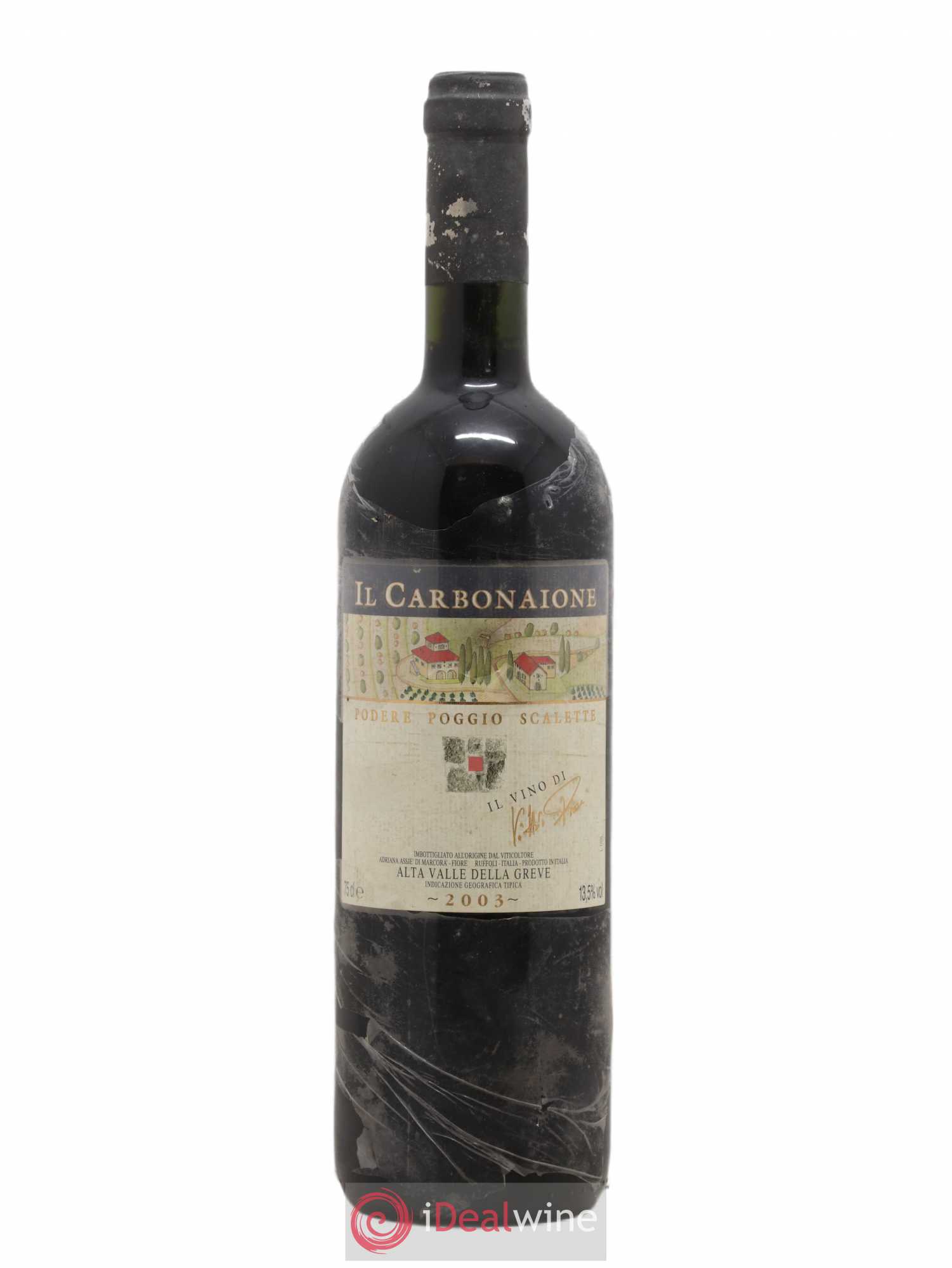 Italie Podere Poggio Scalette Alata Valle della Greve Il Carbonaione 2003 - Posten von 1 Flasche - 0