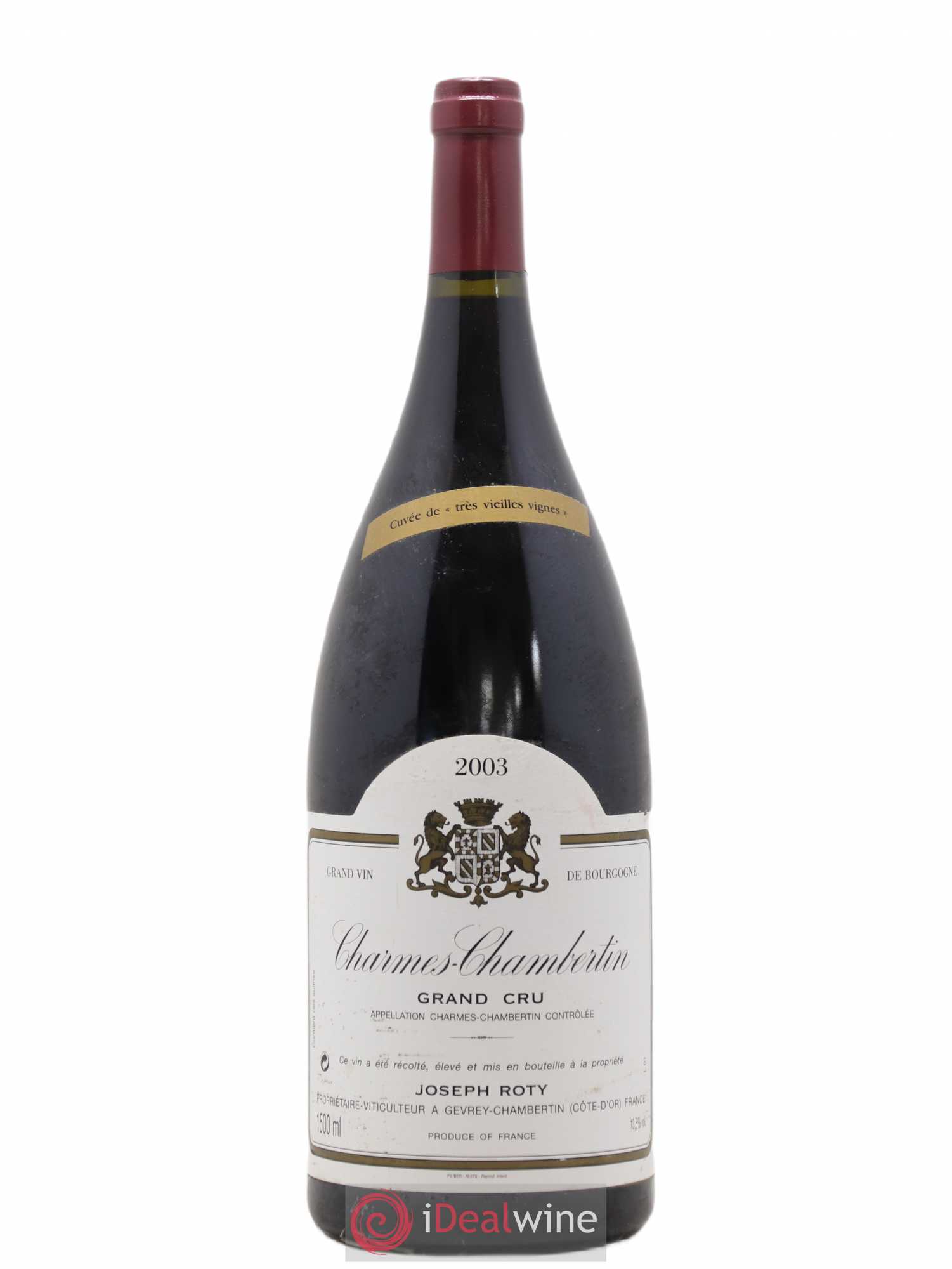 Charmes-Chambertin Grand Cru Très vieilles vignes Joseph Roty (Domaine) 2003 - Lot de 1 magnum - 0