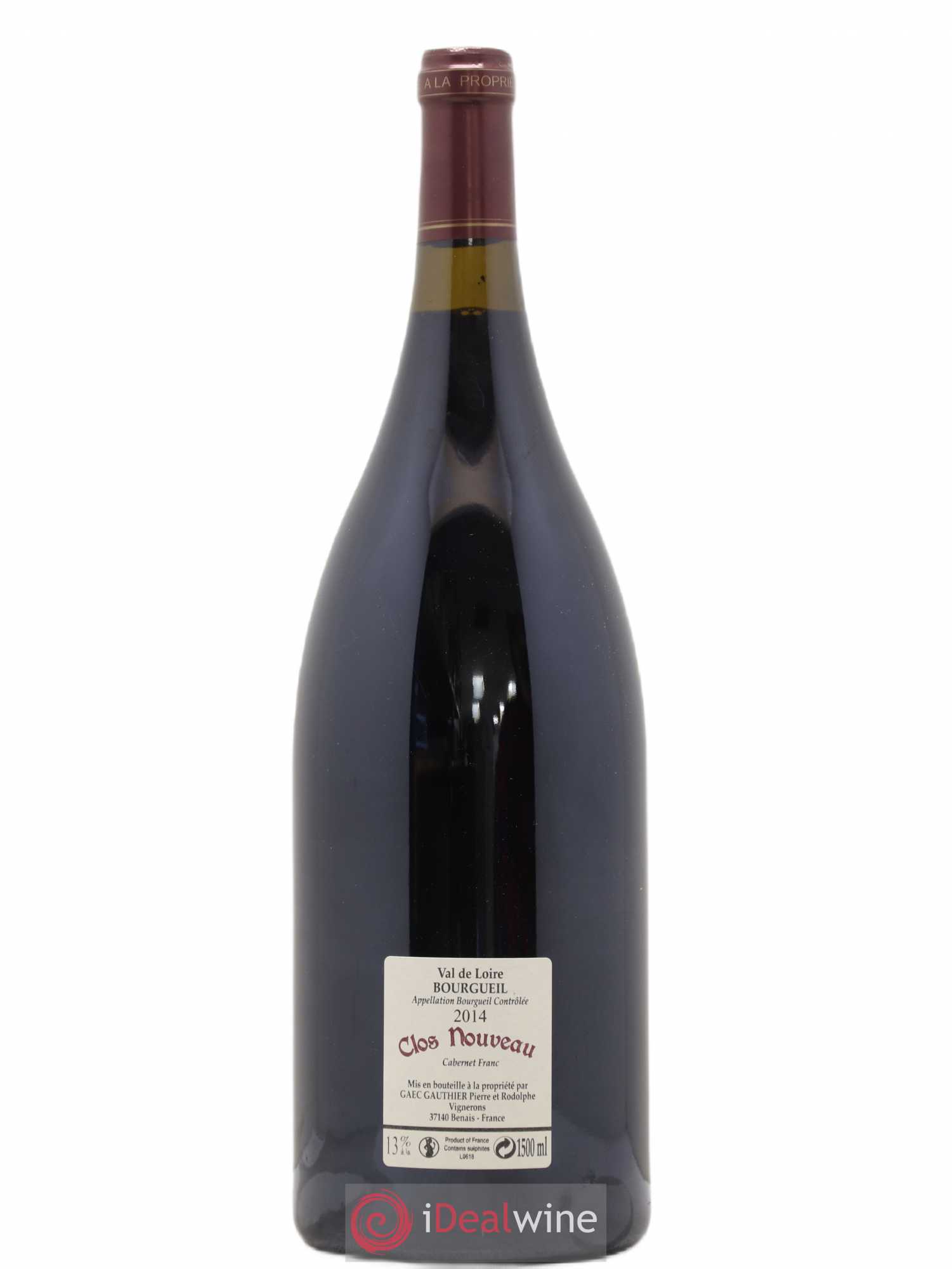 Bourgueil Clos Nouveau Domaine du Bel Air 2014 - Lot de 1 magnum - 1