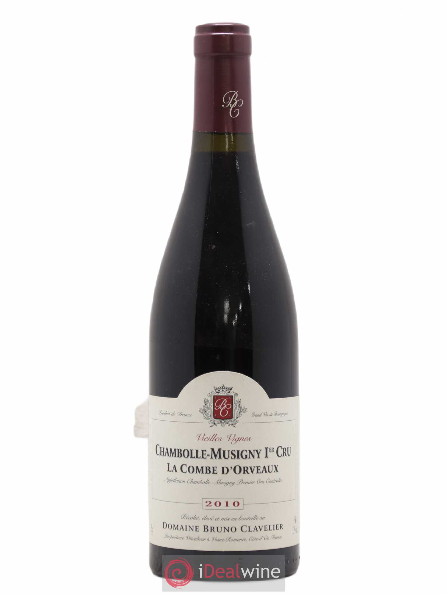 Chambolle-Musigny 1er Cru La Combe d'Orveaux Vieilles Vignes Bruno Clavelier 2010 - Lot de 1 bouteille - 0