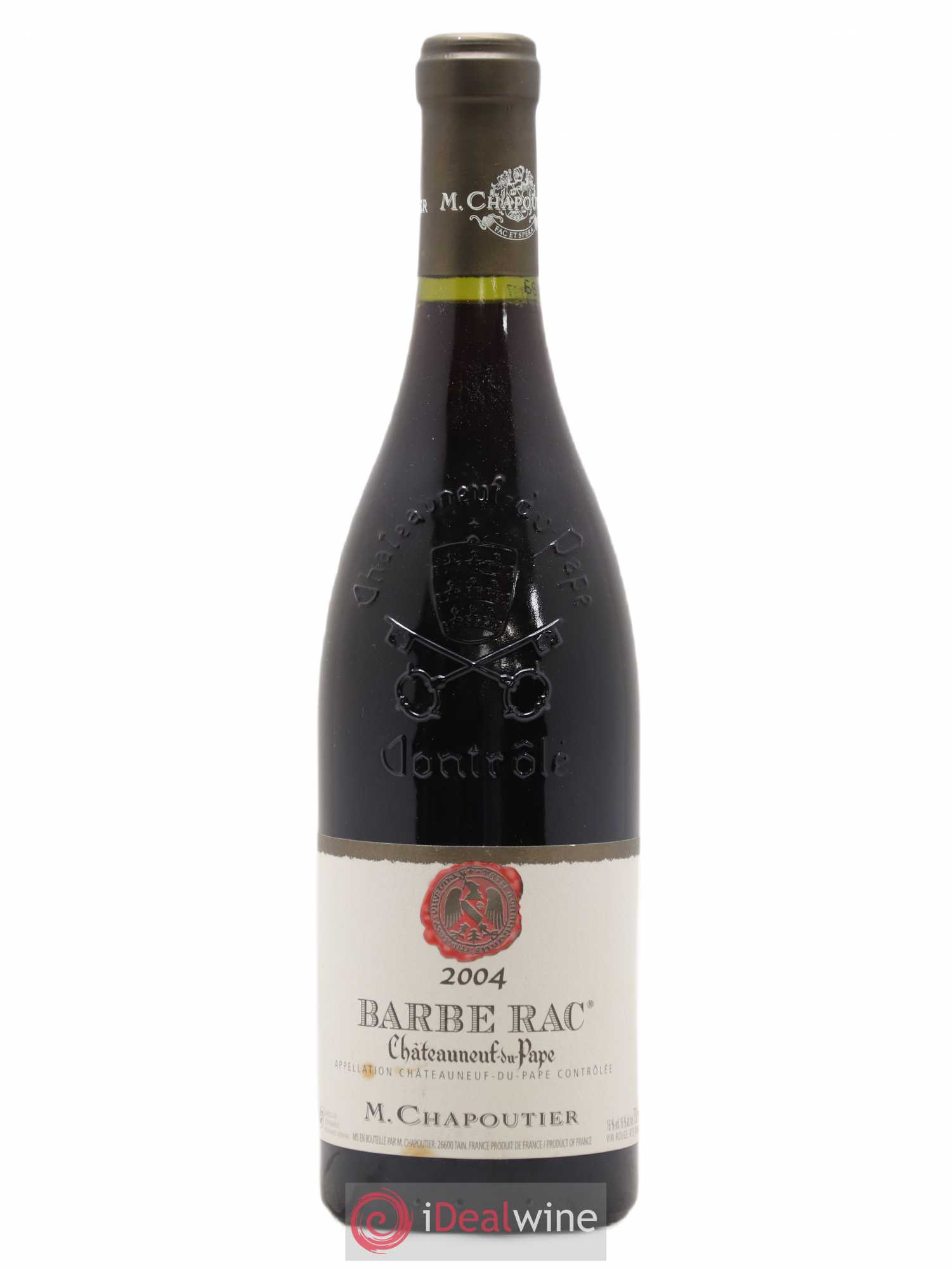 Châteauneuf-du-Pape Barbe Rac Chapoutier 2004 - Lot de 1 bouteille - 0