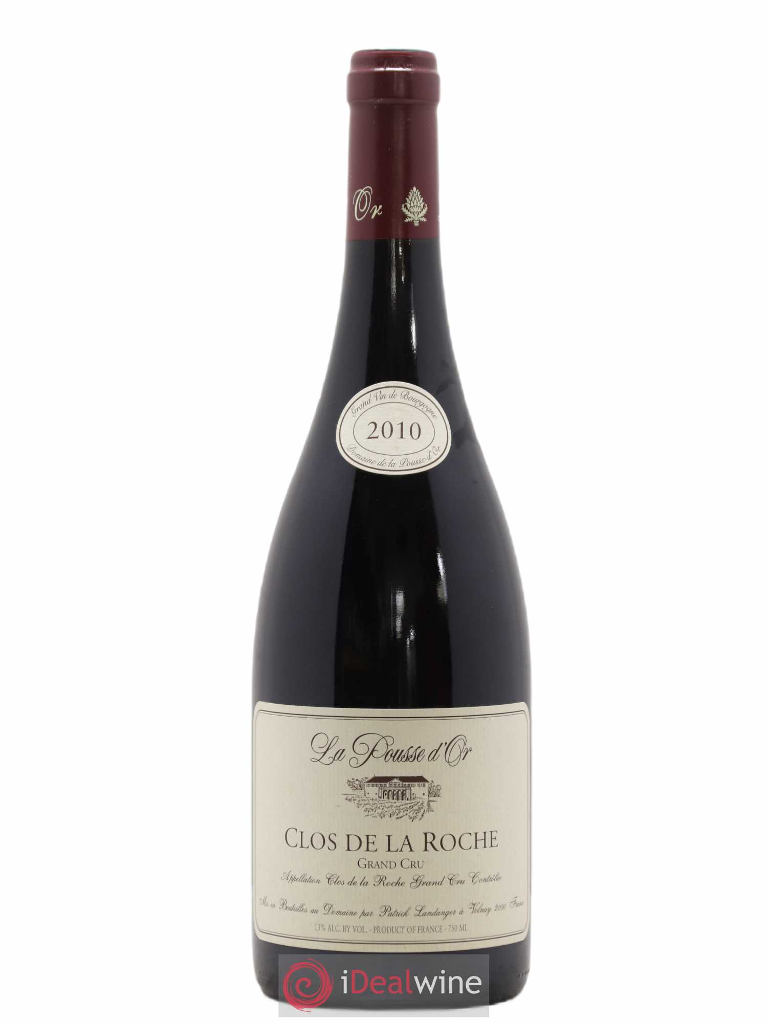 Clos de la Roche Grand Cru La Pousse d'Or (Domaine de) 2010 - Lot de 1 bouteille - 0