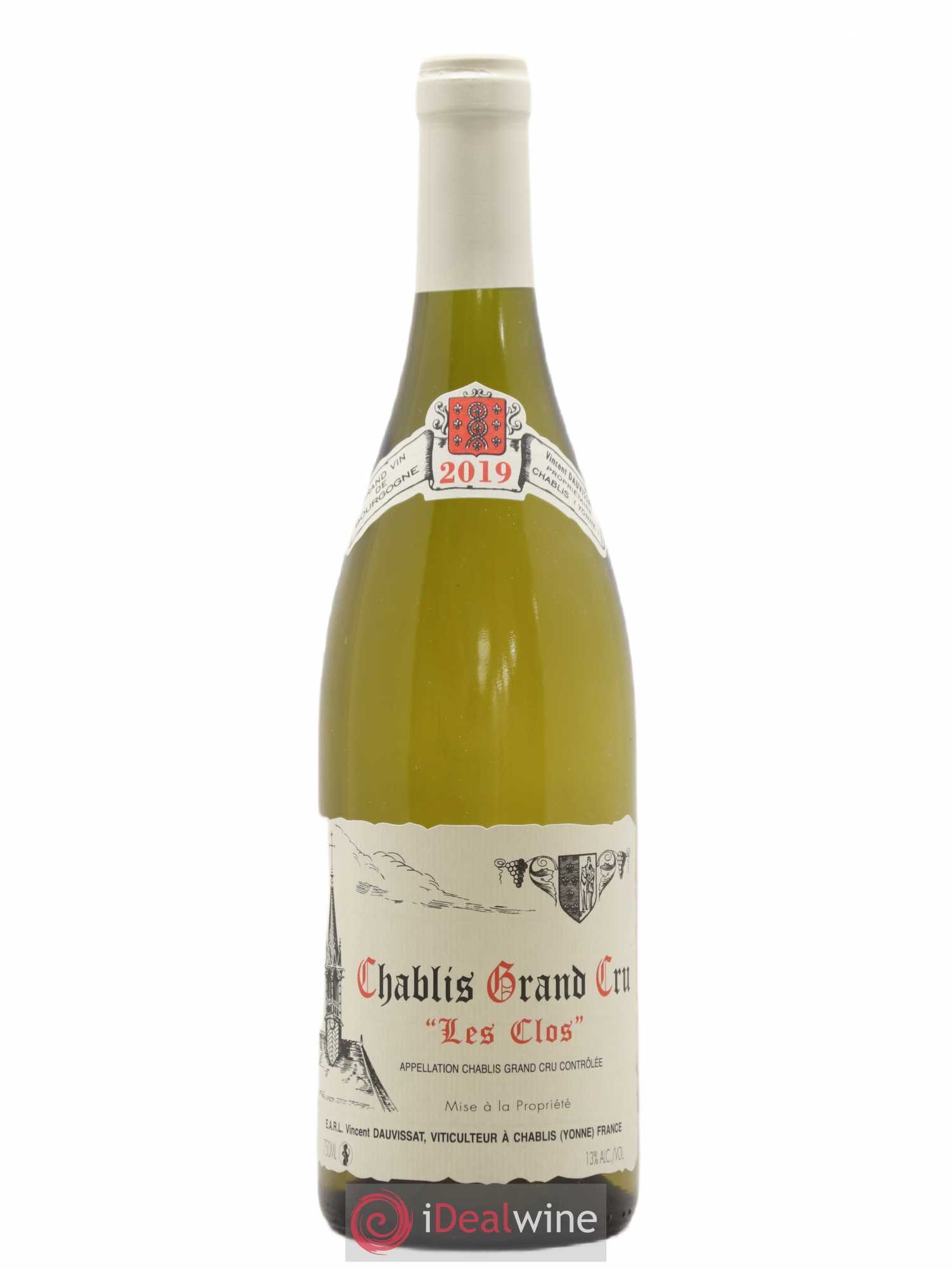 Chablis Grand Cru Les Clos Vincent Dauvissat (Domaine) 2019 - Lot de 1 bouteille - 0