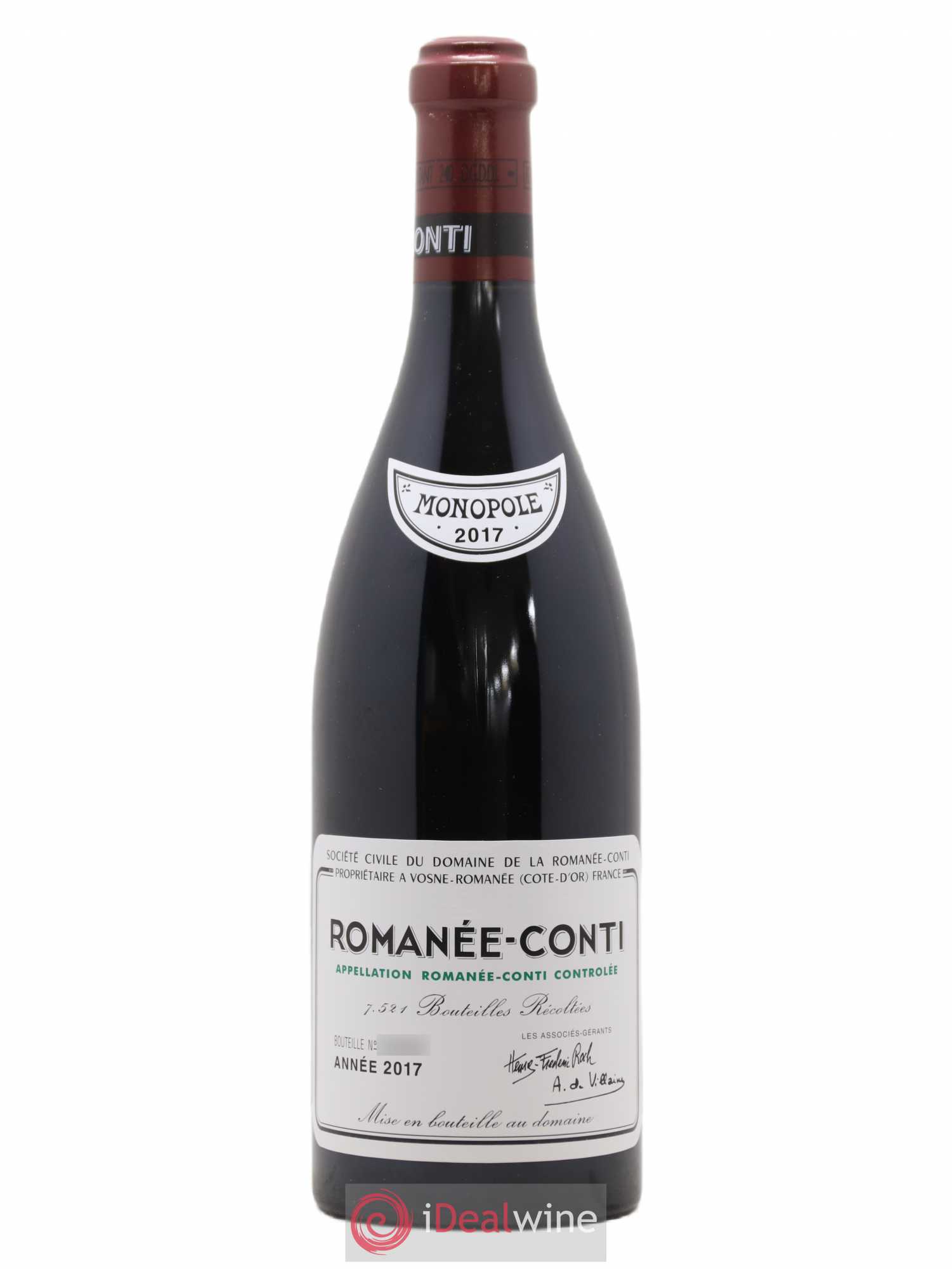 Romanée-Conti Grand Cru Domaine de la Romanée-Conti 2017 - Lot de 1 bouteille - 0