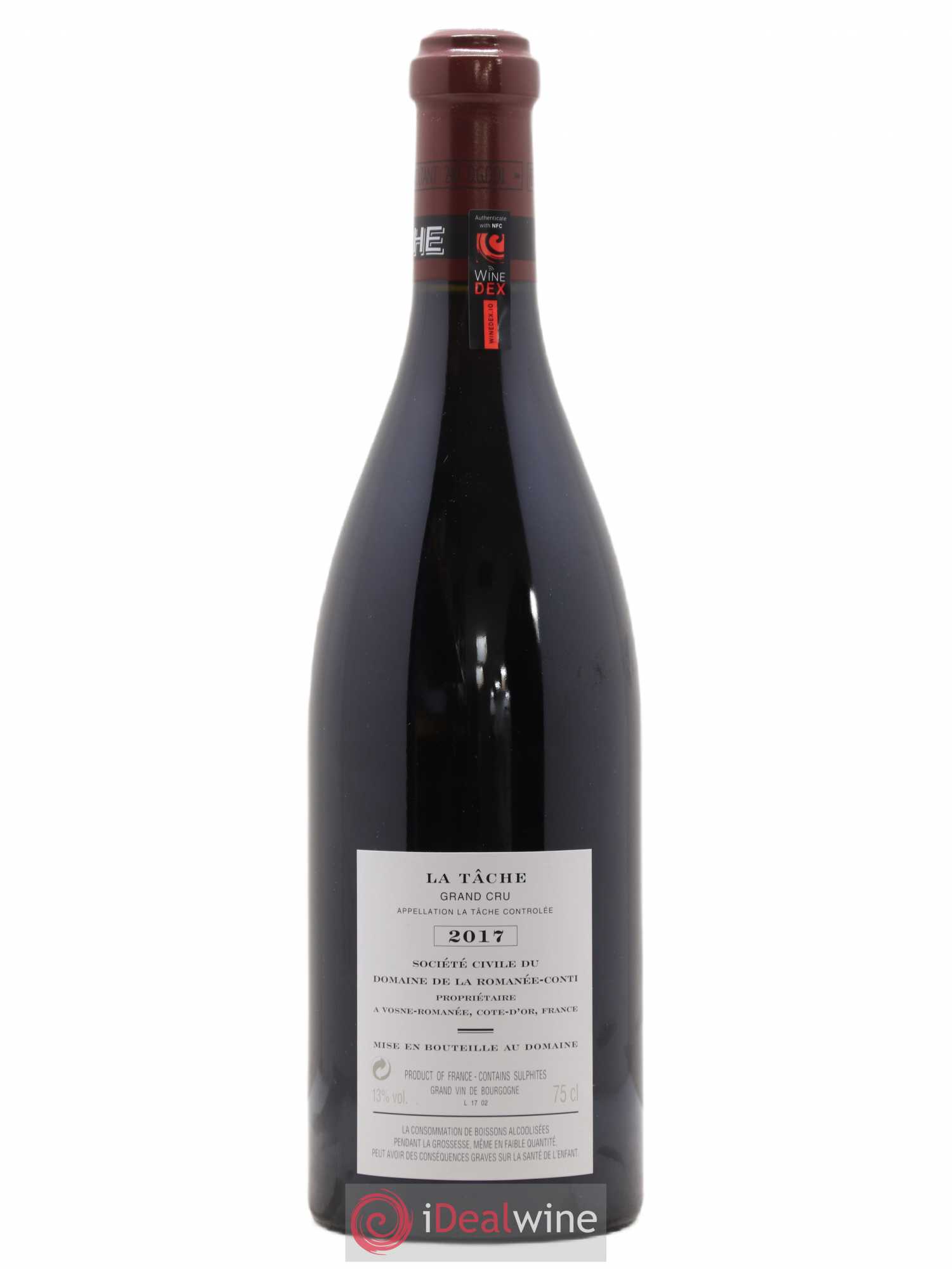 La Tâche Grand Cru Domaine de la Romanée-Conti 2017 - Lot de 1 bouteille - 1