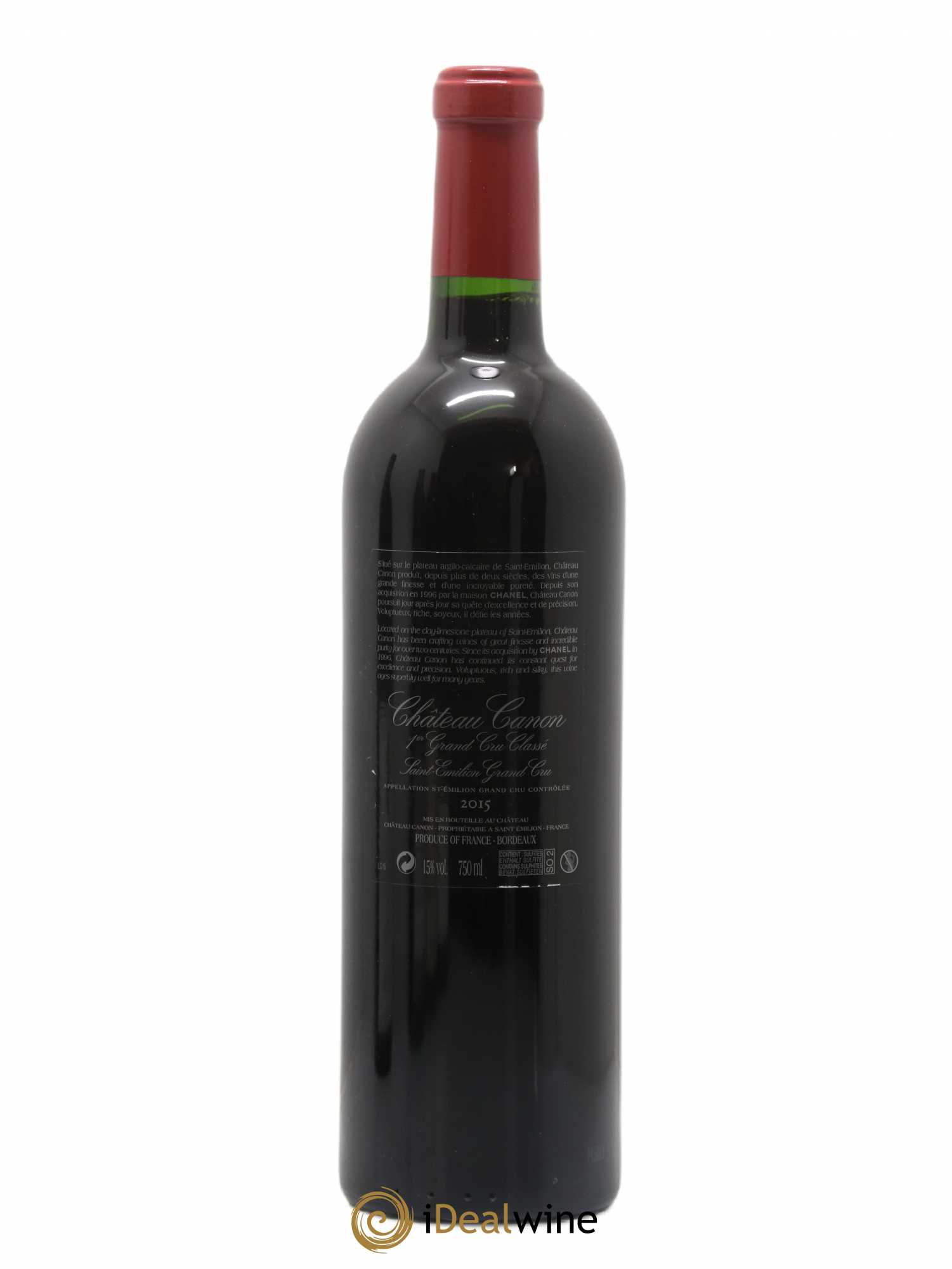 Château Canon 1er Grand Cru Classé B 2015 - Lot de 1 bouteille - 1