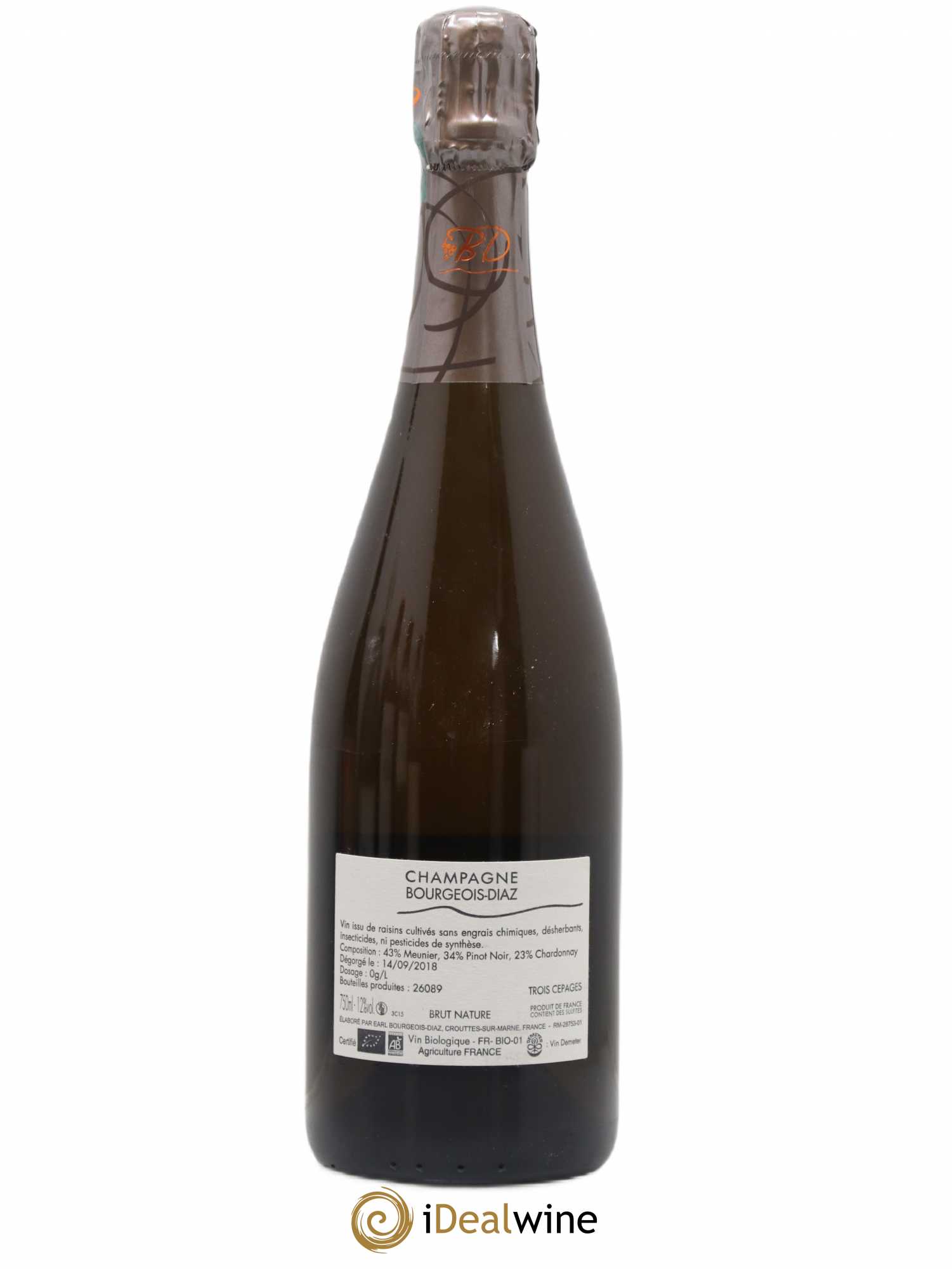 Trois Cépages 3C Bourgeois-Diaz - Lot of 1 bottle - 1