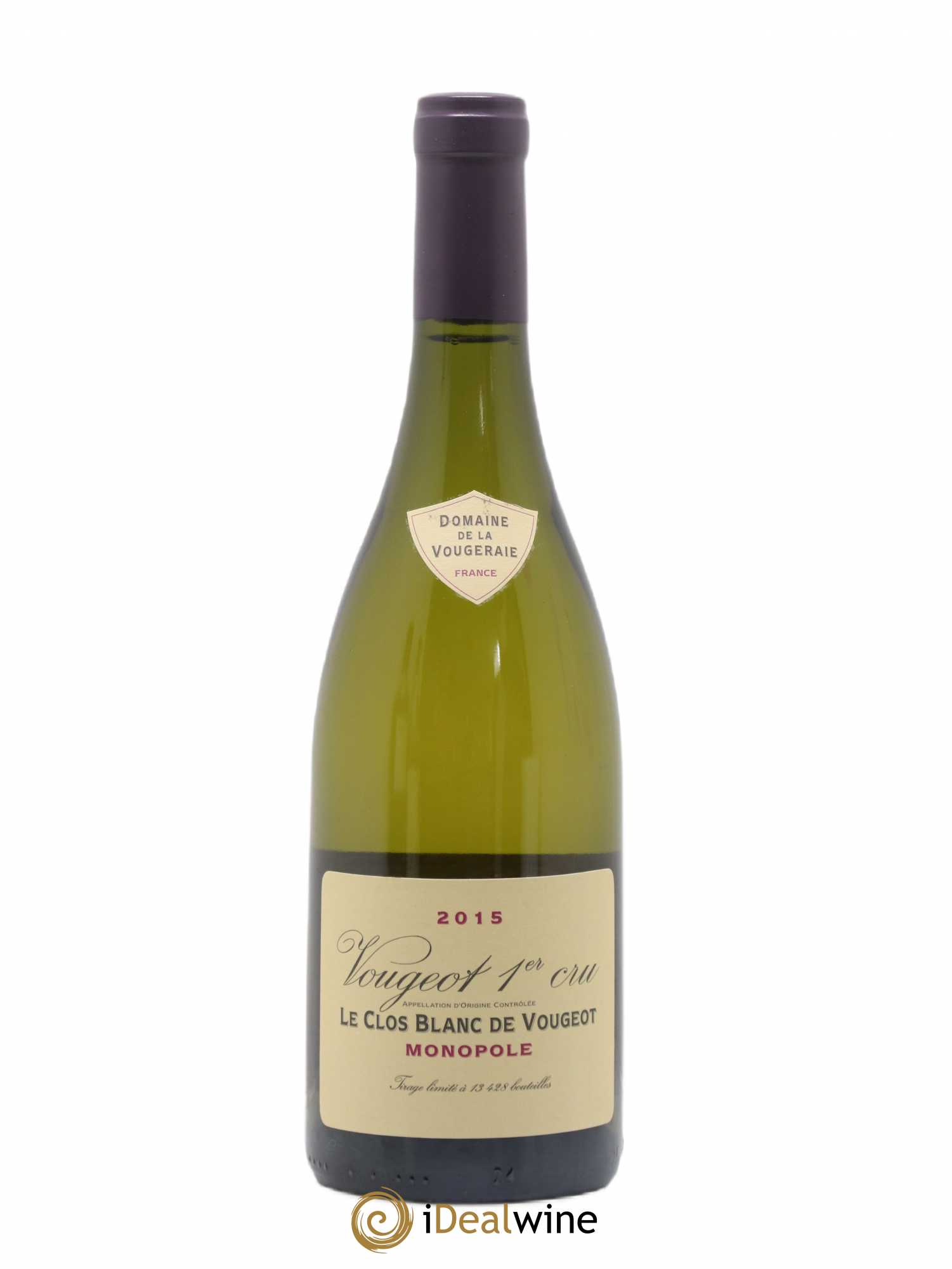 Vougeot 1er Cru Le Clos Blanc de Vougeot La Vougeraie 2015 - Lot de 1 bouteille - 0