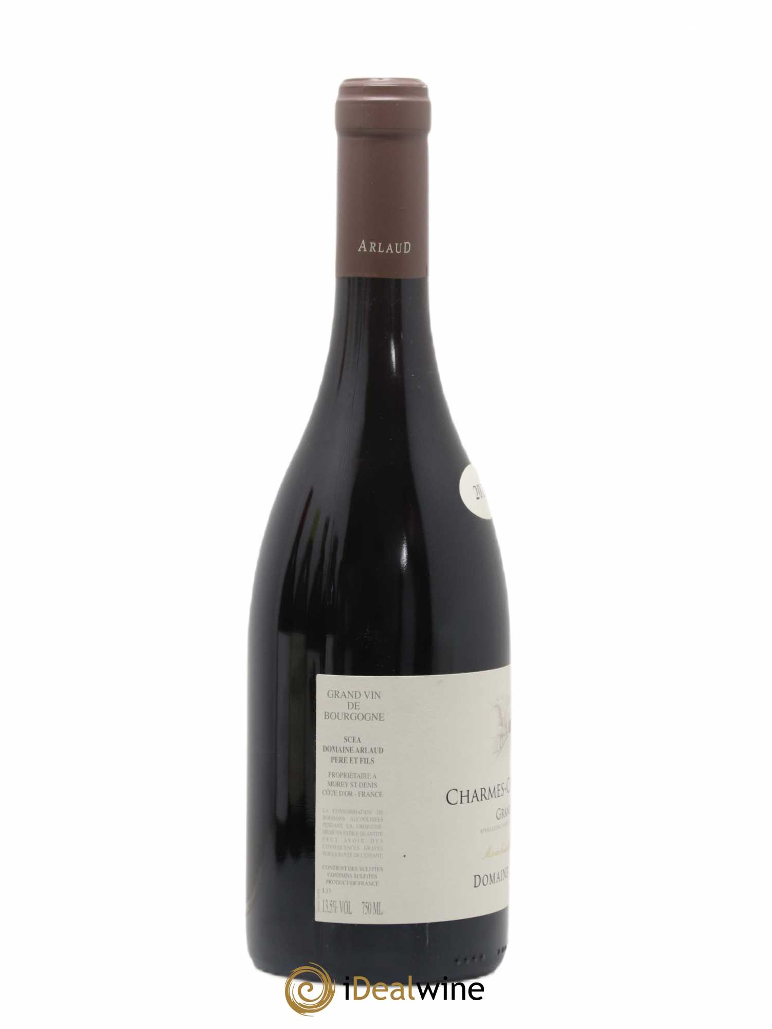 Charmes-Chambertin Grand Cru Arlaud 2010 - Lot de 1 bouteille - 1