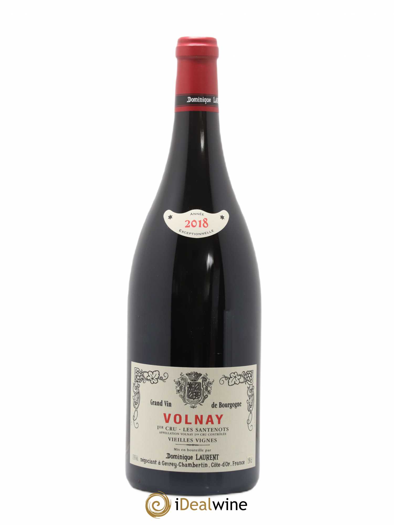 Volnay 1er Cru Les Santenots Vieilles Vignes Dominique Laurent 2018 - Lot de 1 magnum - 0