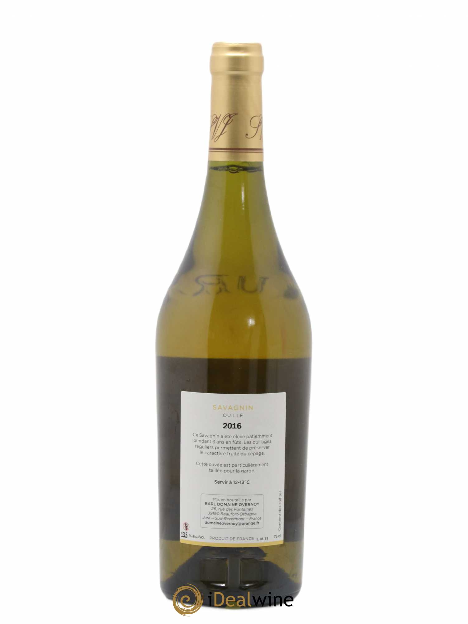 Côtes du Jura Savagnin Ouillé 3 ans Guillaume Overnoy 2016 - Lot de 1 bouteille - 1