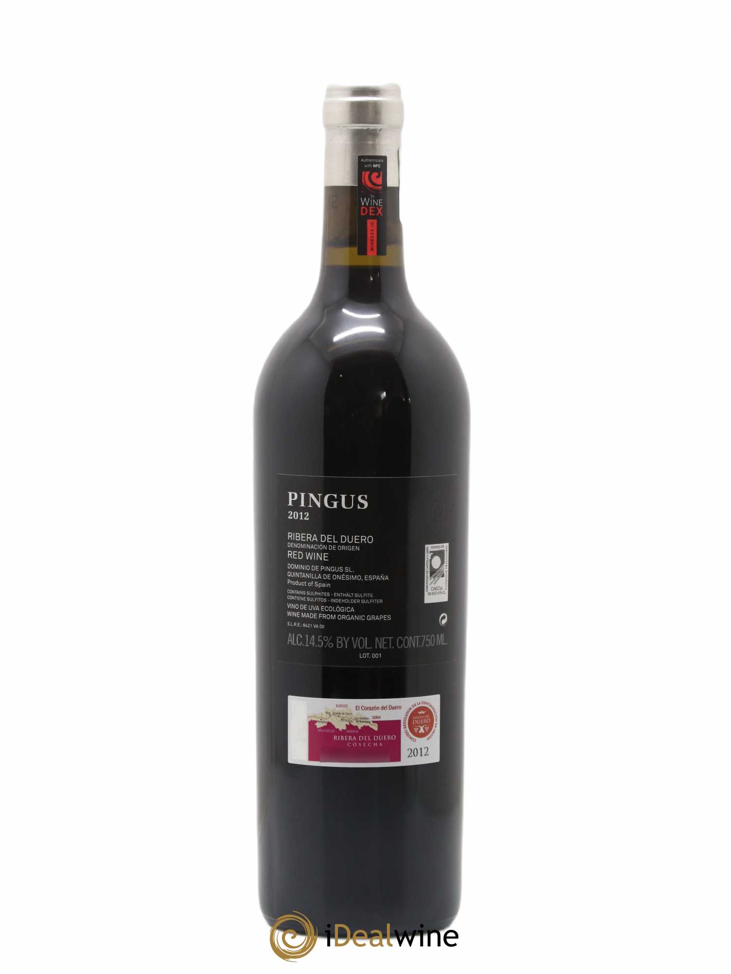 Ribera Del Duero Pingus Dominio de Pingus - Peter Sisseck 2012 - Lot of 1 bottle - 1