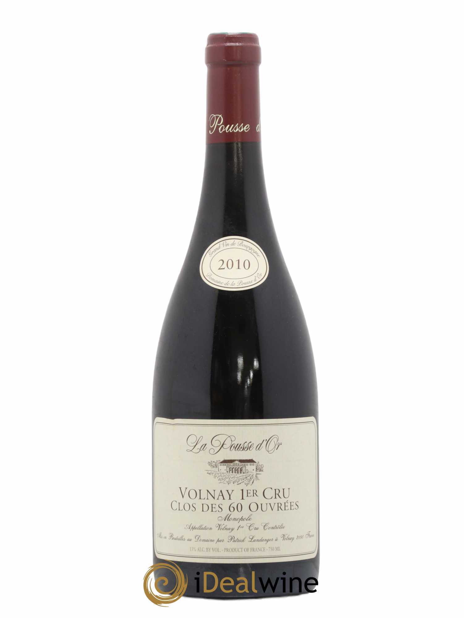 Volnay 1er Cru Clos des 60 ouvrées La Pousse d'Or (Domaine de) 2010 - Lot de 1 bouteille - 0