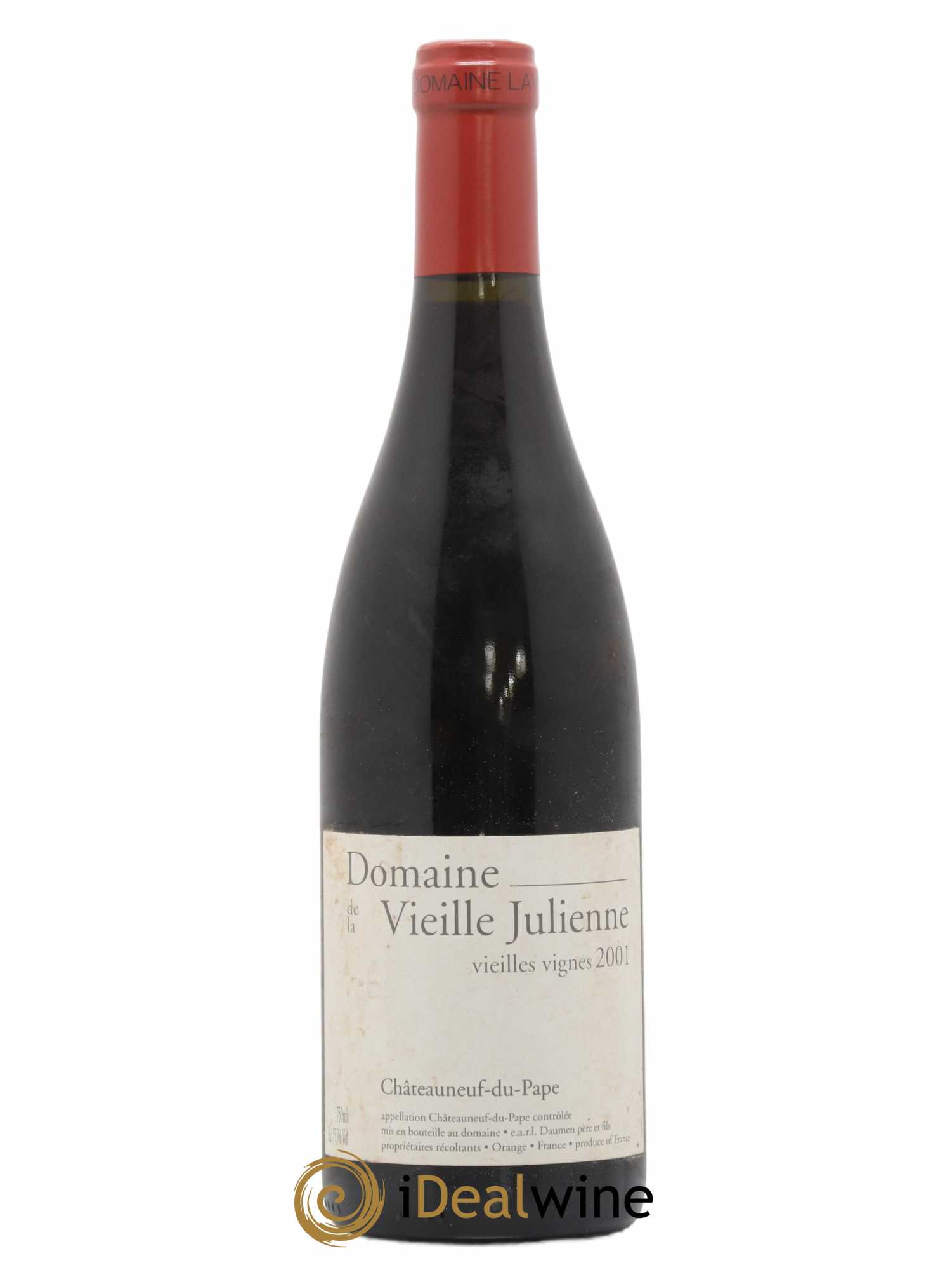 Châteauneuf-du-Pape Vieille Julienne (Domaine de la) Cuvée Vieilles Vignes Jean-Paul Daumen 2001 - Lot de 1 bouteille - 0