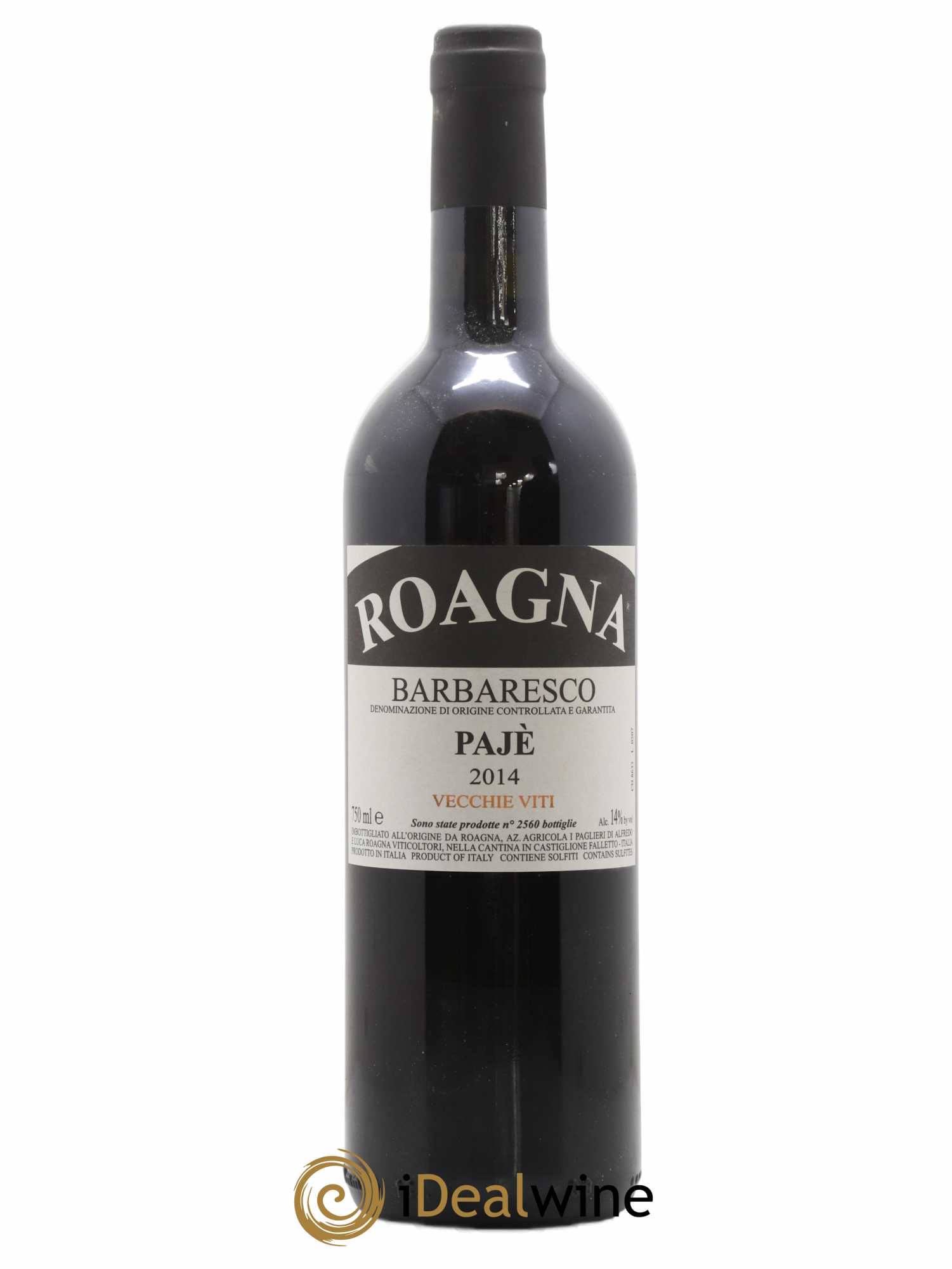 Barbaresco DOCG Pajè Vecchie Viti Roagna 2014 - Lot de 1 bouteille - 0