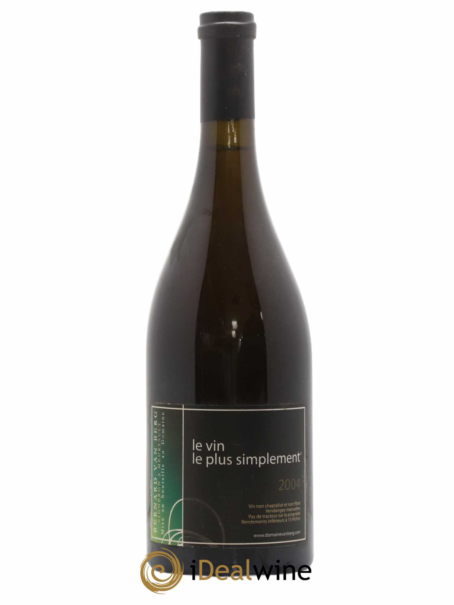 Bourgogne Grand Ordinaire Le Jaune N°1/27 Domaine Van Berg 2004 - Posten von 1 Flasche - 0