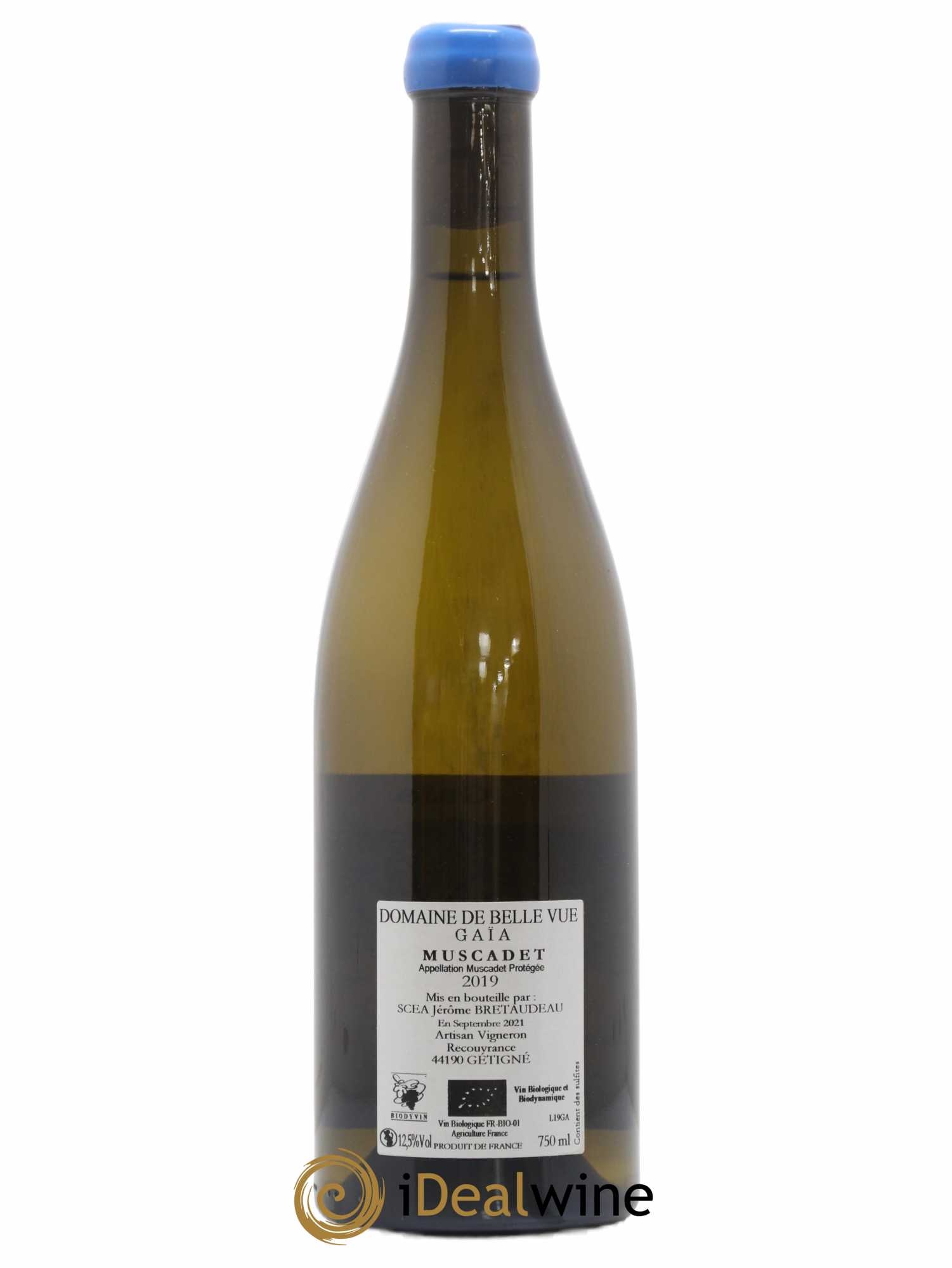 Muscadet-Sèvre-et-Maine Gaia Jérôme Bretaudeau - Domaine de Bellevue 2019 - Lot de 1 bouteille - 1