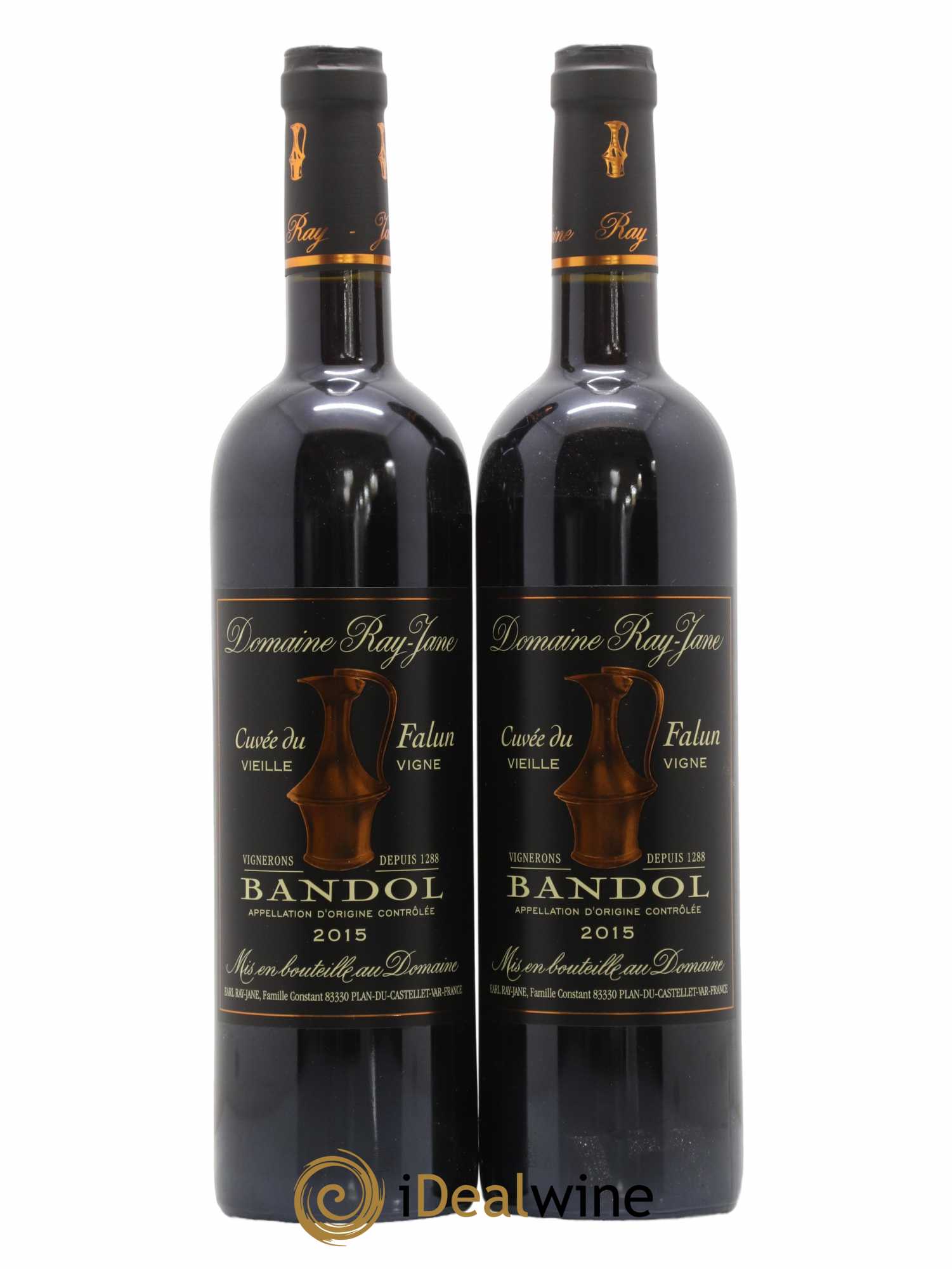 Bandol Cuvee Du Falun Vieille Vigne Domaine Ray Jane 2015 - Posten von 2 Flaschen - 0