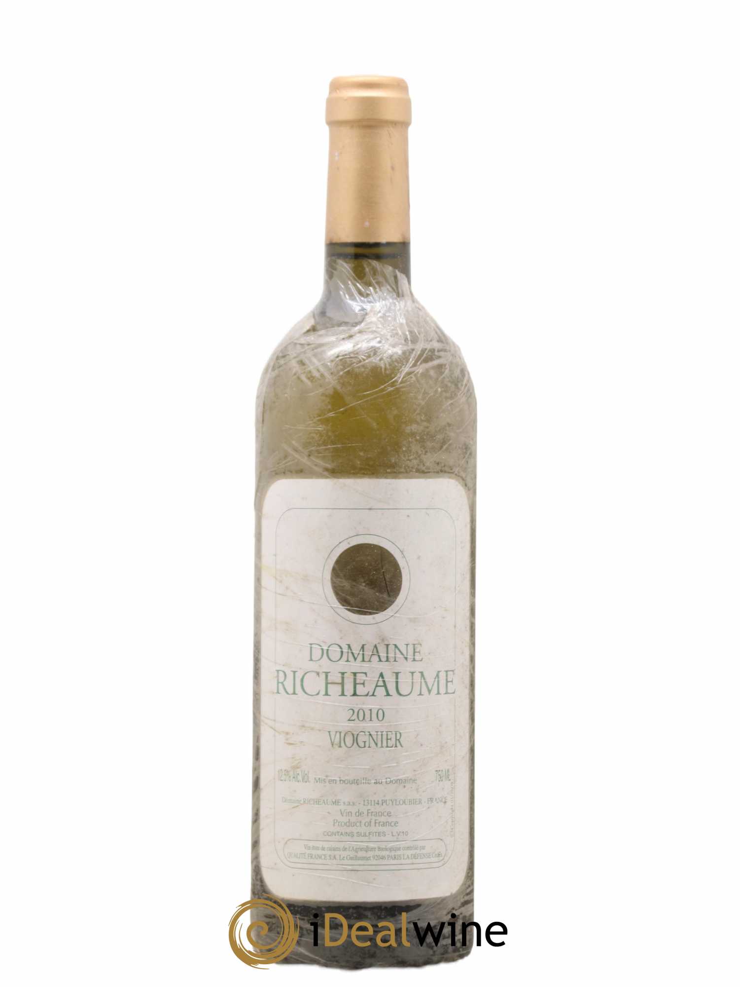 Vin de France Viognier Domaine Richeaume 2010 - Lot de 1 bouteille - 0