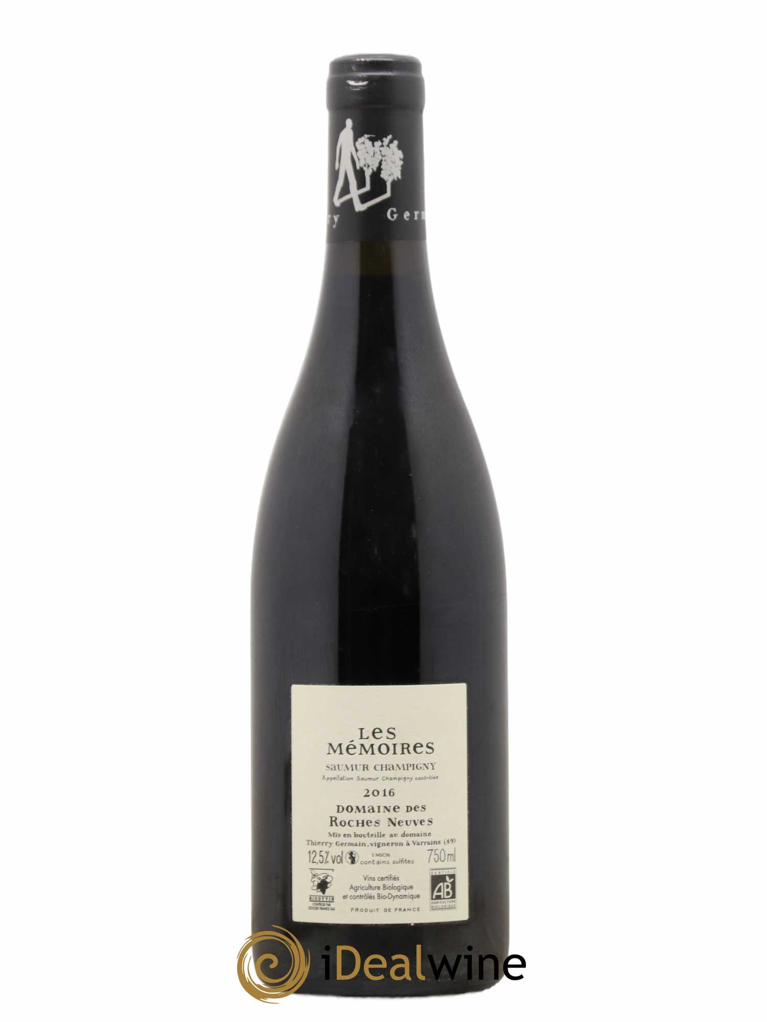 Saumur-Champigny Les Mémoires Domaine des Roches Neuves - Thierry Germain 2016 - Lot de 1 bouteille - 1