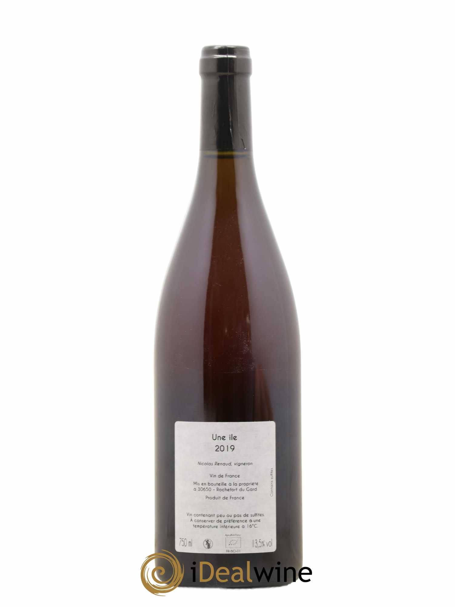 Vin de France Orange Une île Domaine Clos des Grillons 2019 - Posten von 1 Flasche - 1