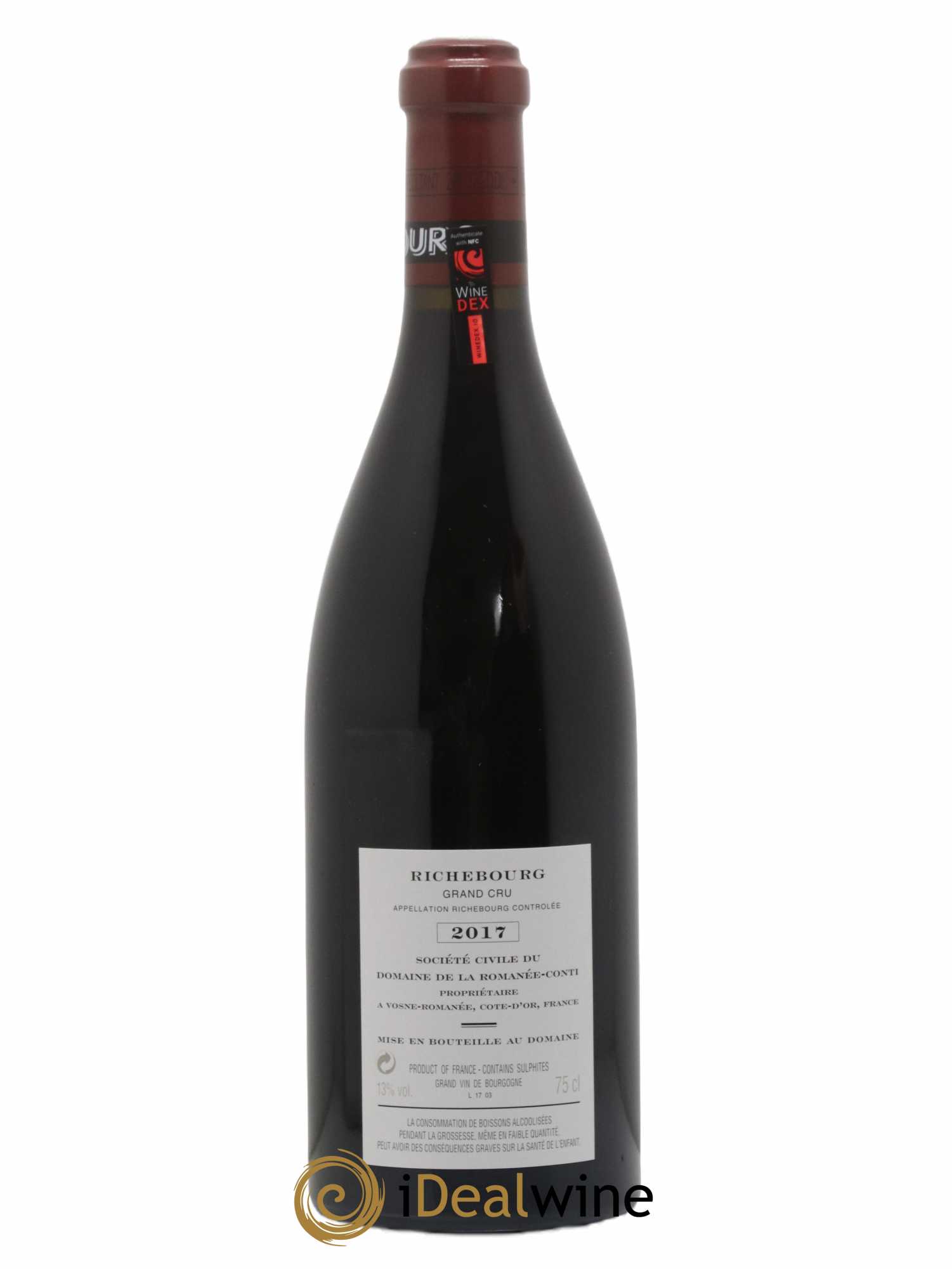 Richebourg Grand Cru Domaine de la Romanée-Conti 2017 - Lot of 1 bottle - 1