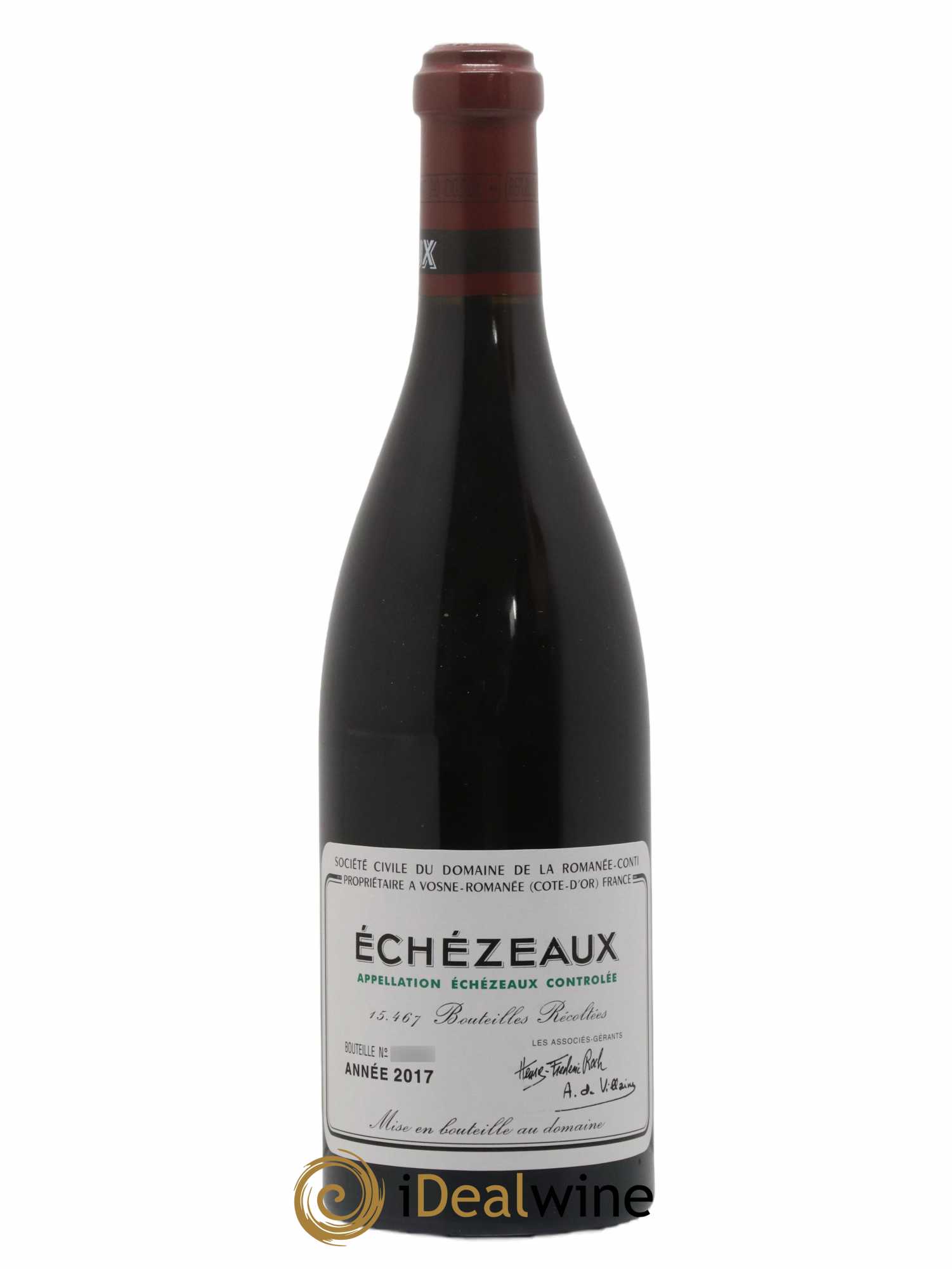 Echezeaux Grand Cru Domaine de la Romanée-Conti 2017 - Lot de 1 bouteille - 0