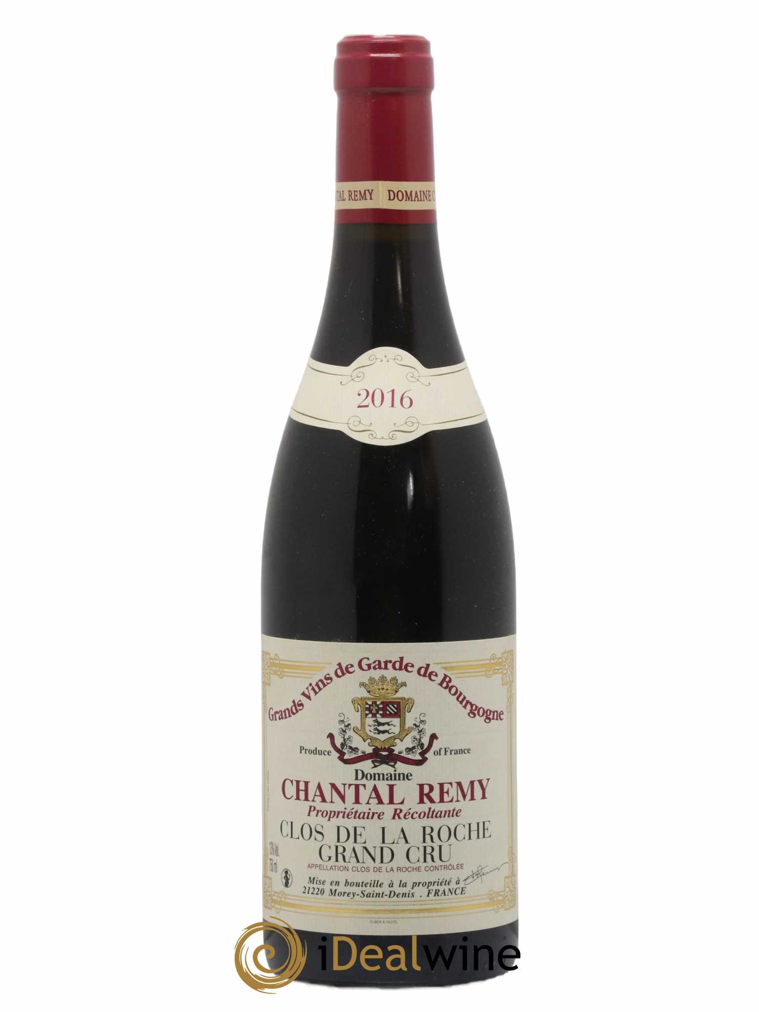 Clos de la Roche Grand Cru Louis Remy - Chantal Remy (Domaine) 2016 - Lot of 1 bottle - 0