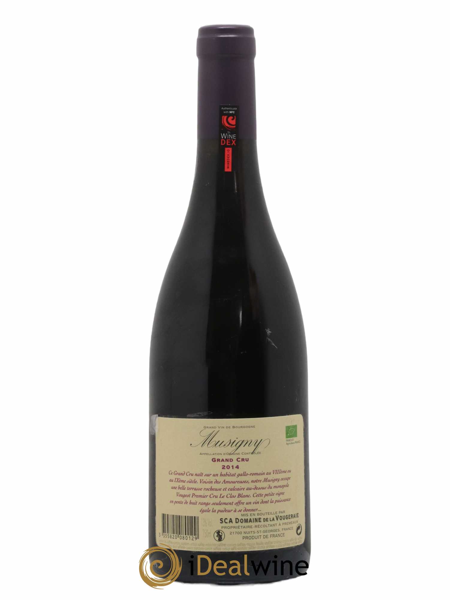 Musigny Grand Cru La Vougeraie 2014 - Lot de 1 bouteille - 1
