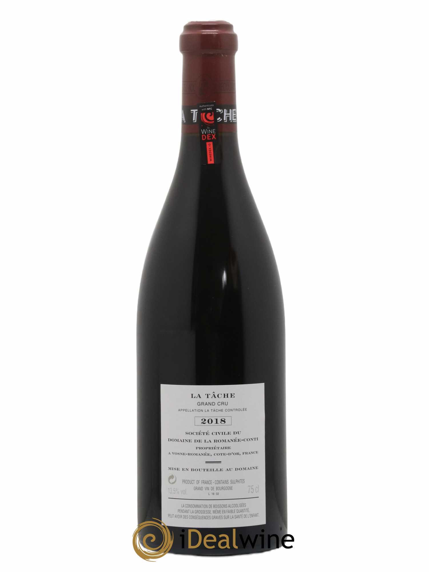 La Tâche Grand Cru Domaine de la Romanée-Conti 2018 - Lot of 1 bottle - 1