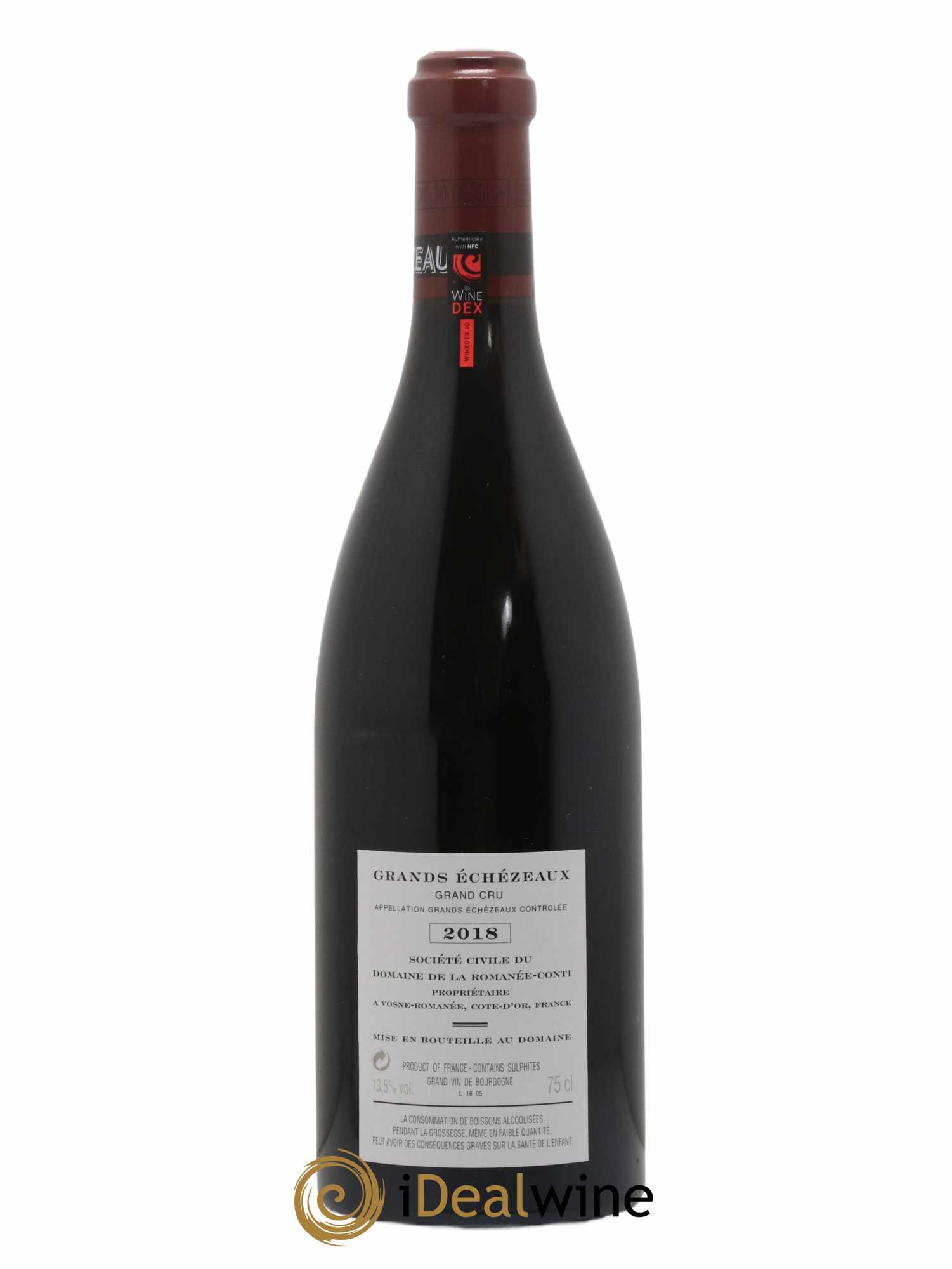 Grands-Echezeaux Grand Cru Domaine de la Romanée-Conti 2018 - Lot of 1 bottle - 1