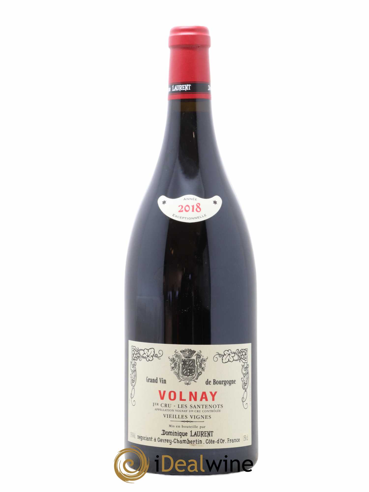Volnay 1er Cru Les Santenots Vieilles Vignes Dominique Laurent 2018 - Lot de 1 magnum - 0