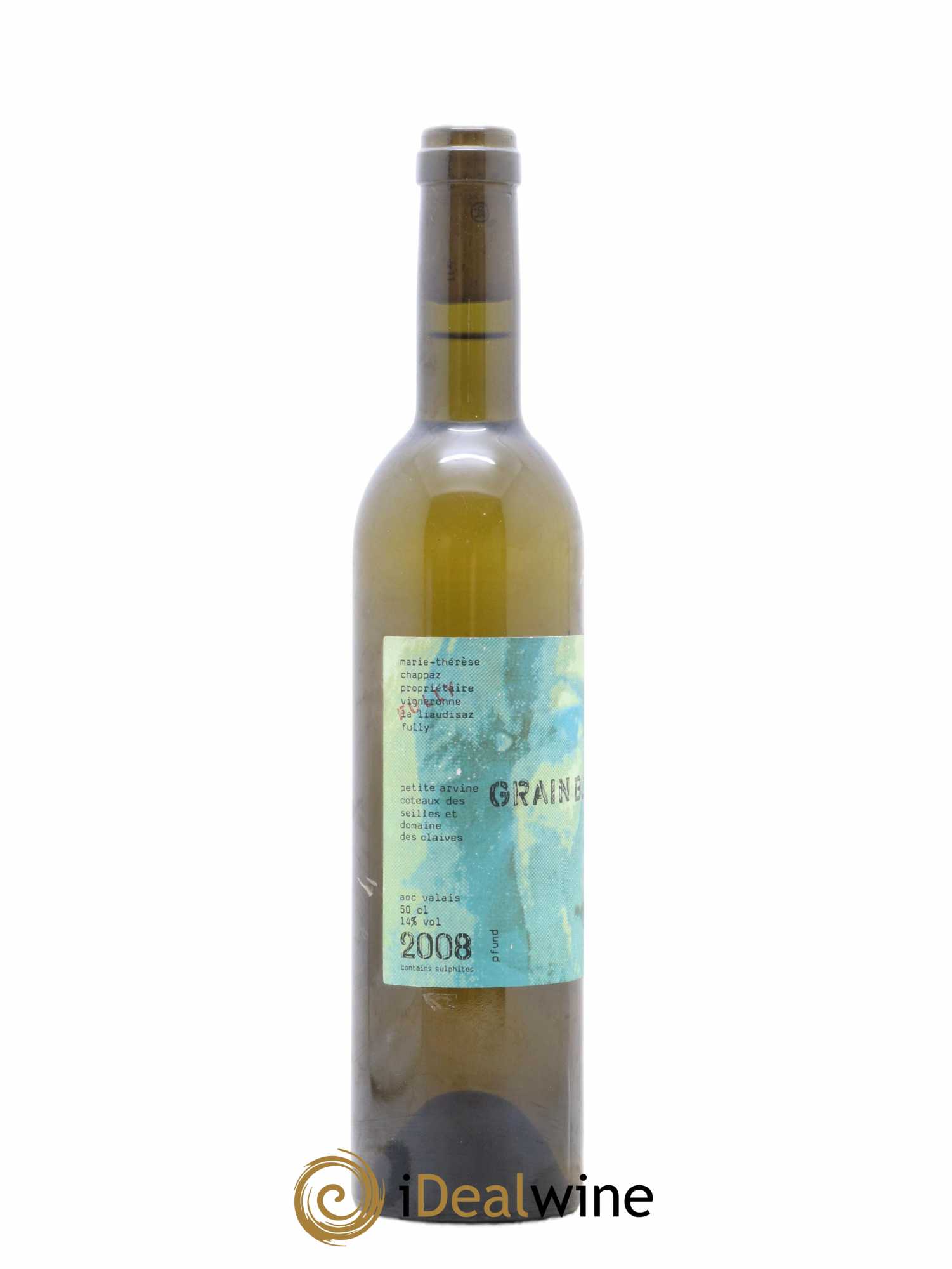 Valais Grain Blanc Marie-Thérèse Chappaz - Domaine Des Claives Petite Arvine 50Cl 2008 - Posten von 1 Flasche - 1
