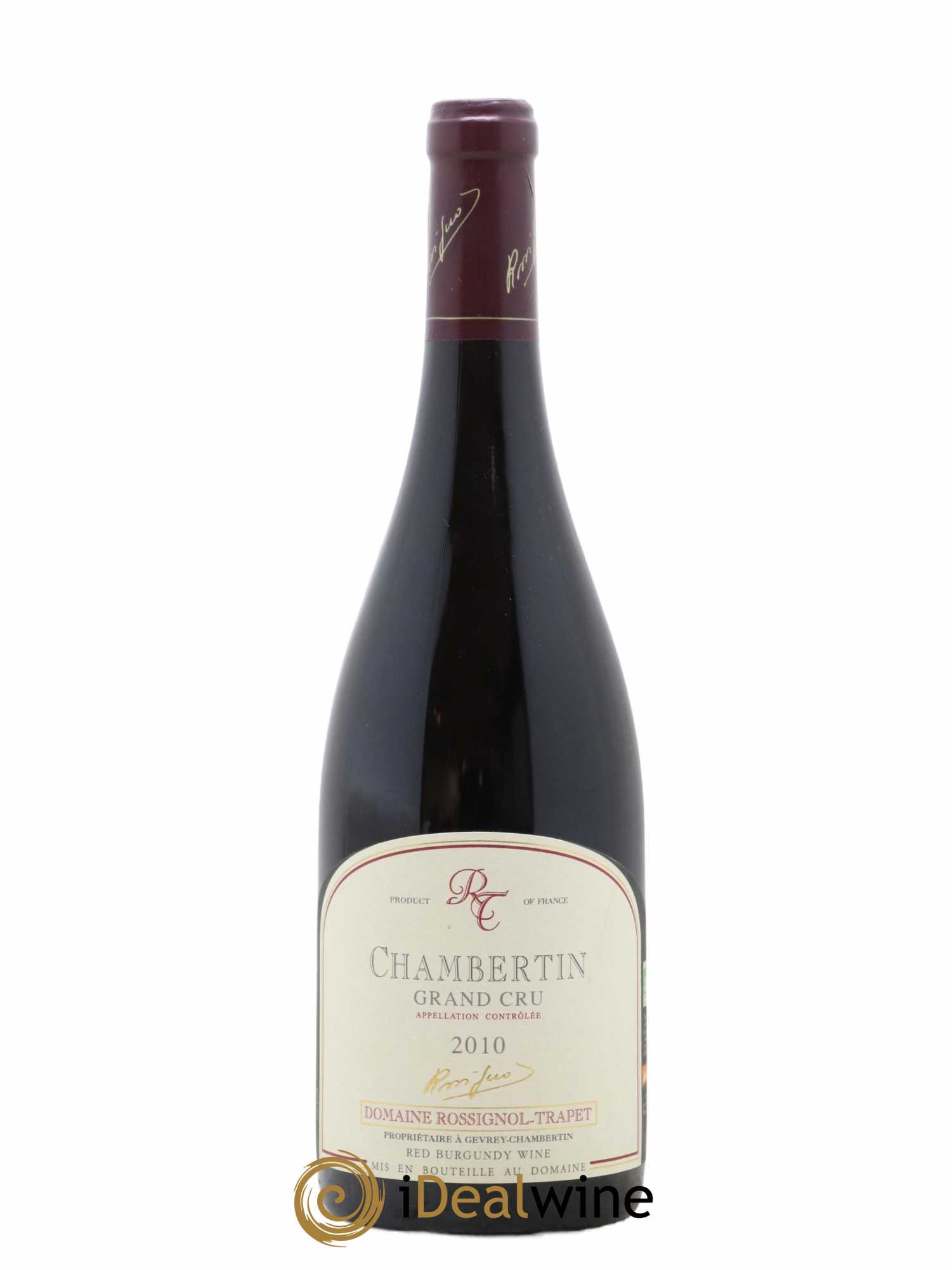 Chambertin Grand Cru Rossignol-Trapet (Domaine) 2010 - Lot de 1 bouteille - 0
