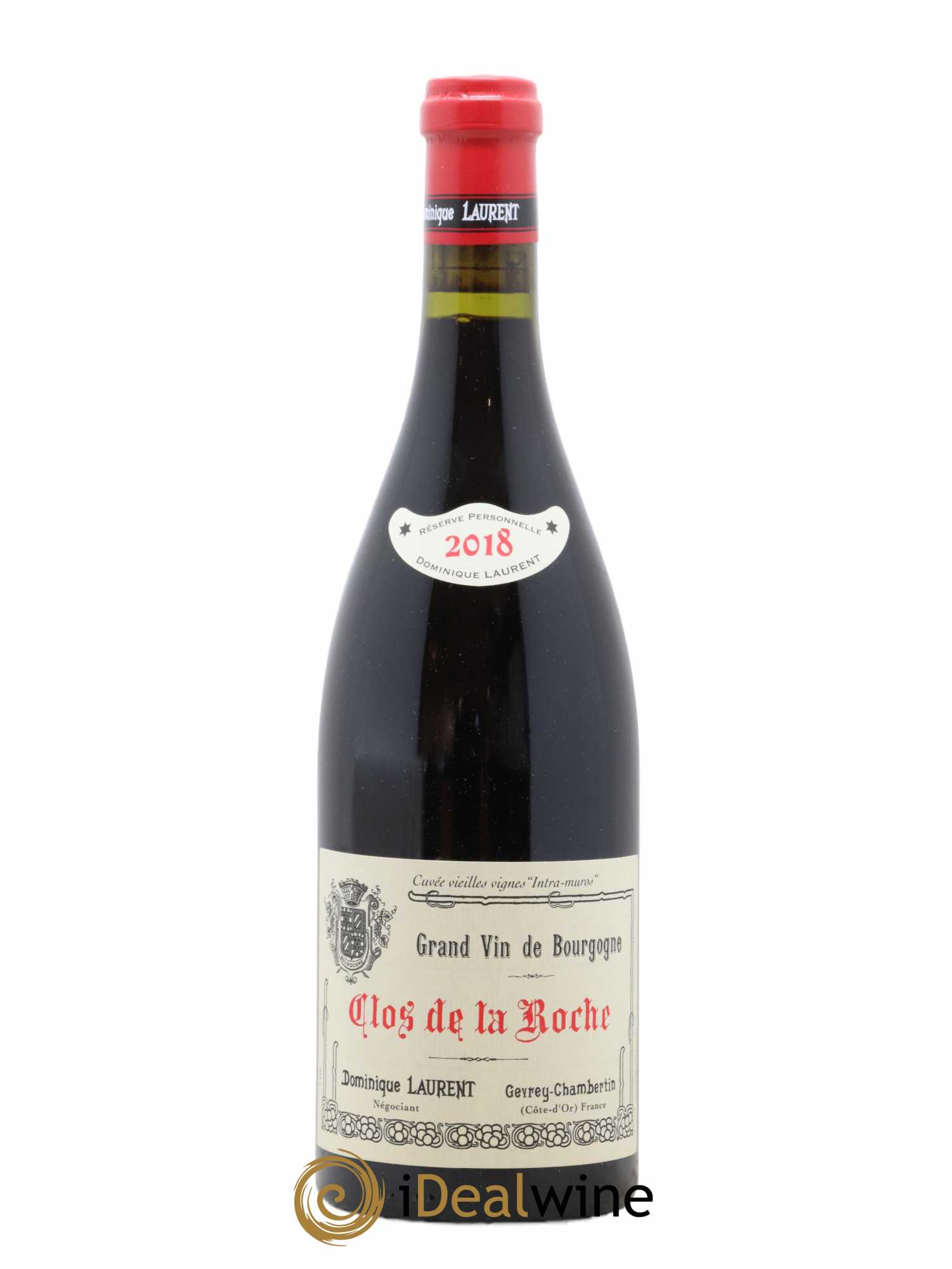 Clos de la Roche Grand Cru Vieilles vignes Intra-muros Dominique Laurent Réserve personnelle Cuvée Vieilles Vignes Intra-Muros 2018 - Posten von 1 Flasche - 0
