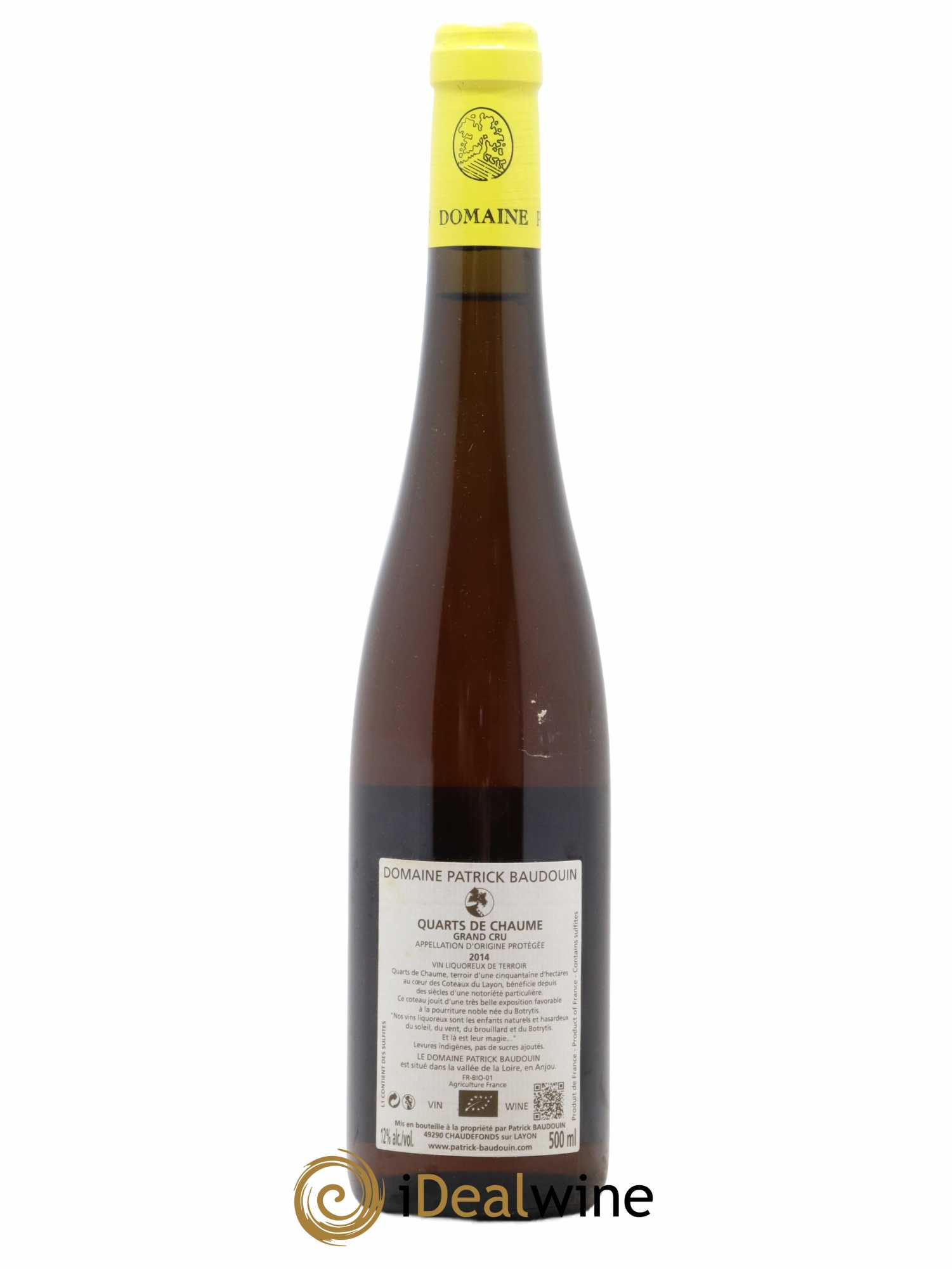 Quarts de Chaume Zersilles Patrick Baudouin Grand Cru 50Cl (no reserve) 2014 - Lot of 1 bottle - 1