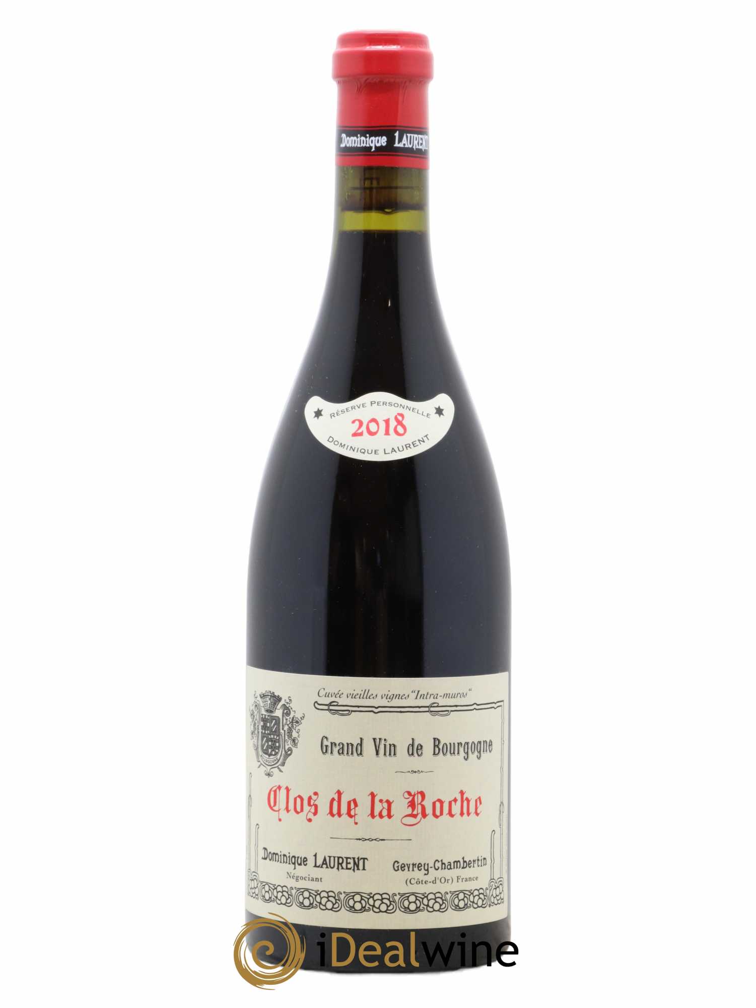 Clos de la Roche Grand Cru Vieilles vignes Intra-muros Dominique Laurent Réserve personnelle Cuvée Vielles Vignes Intra Muros 2018 - Posten von 1 Flasche - 0