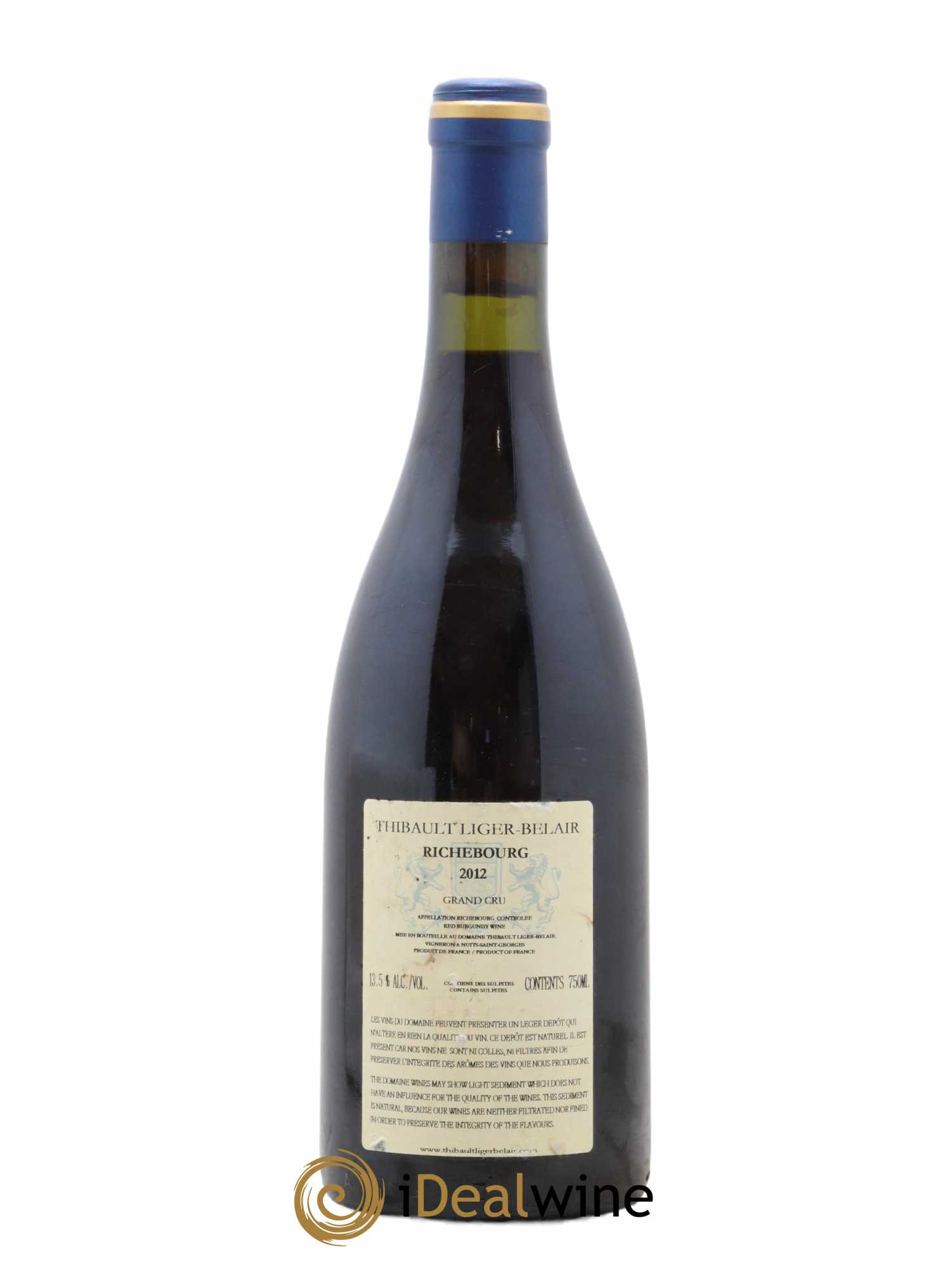 Richebourg Grand Cru Thibault Liger-Belair 2012 - Lot de 1 bouteille - 1