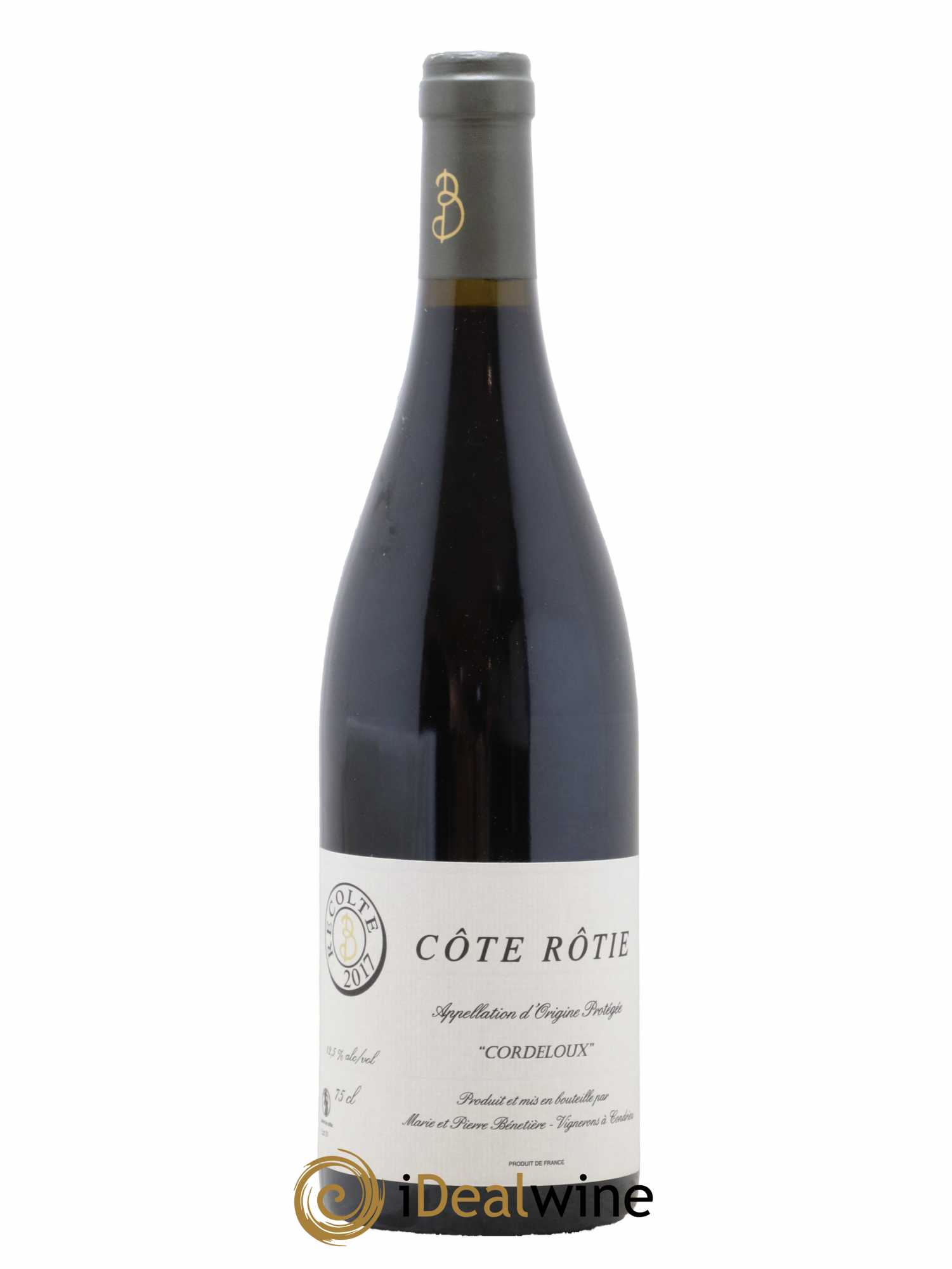 Côte-Rôtie Cordeloux Marie et Pierre Bénetière (Domaine) 2017 - Lot de 1 bouteille - 0